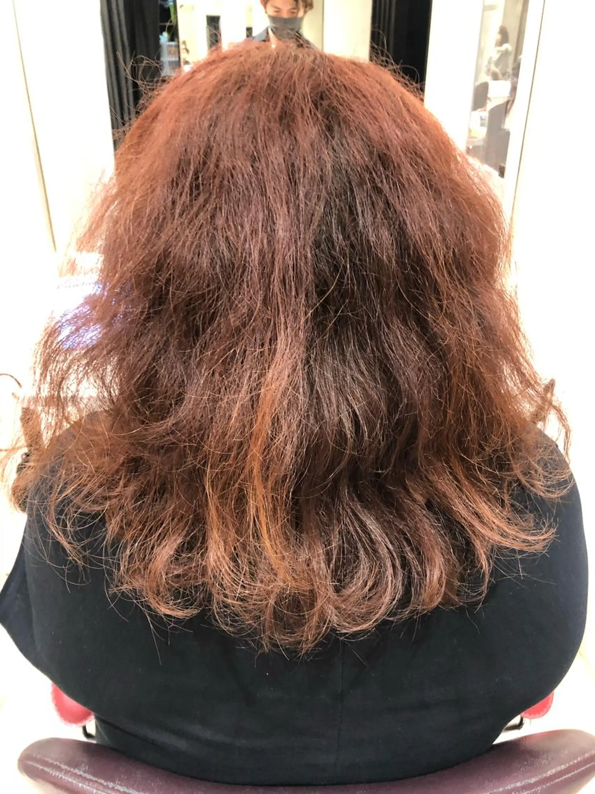 セミロング カット 縮毛矯正 トリートメント 國分 利成のヘアスタイル