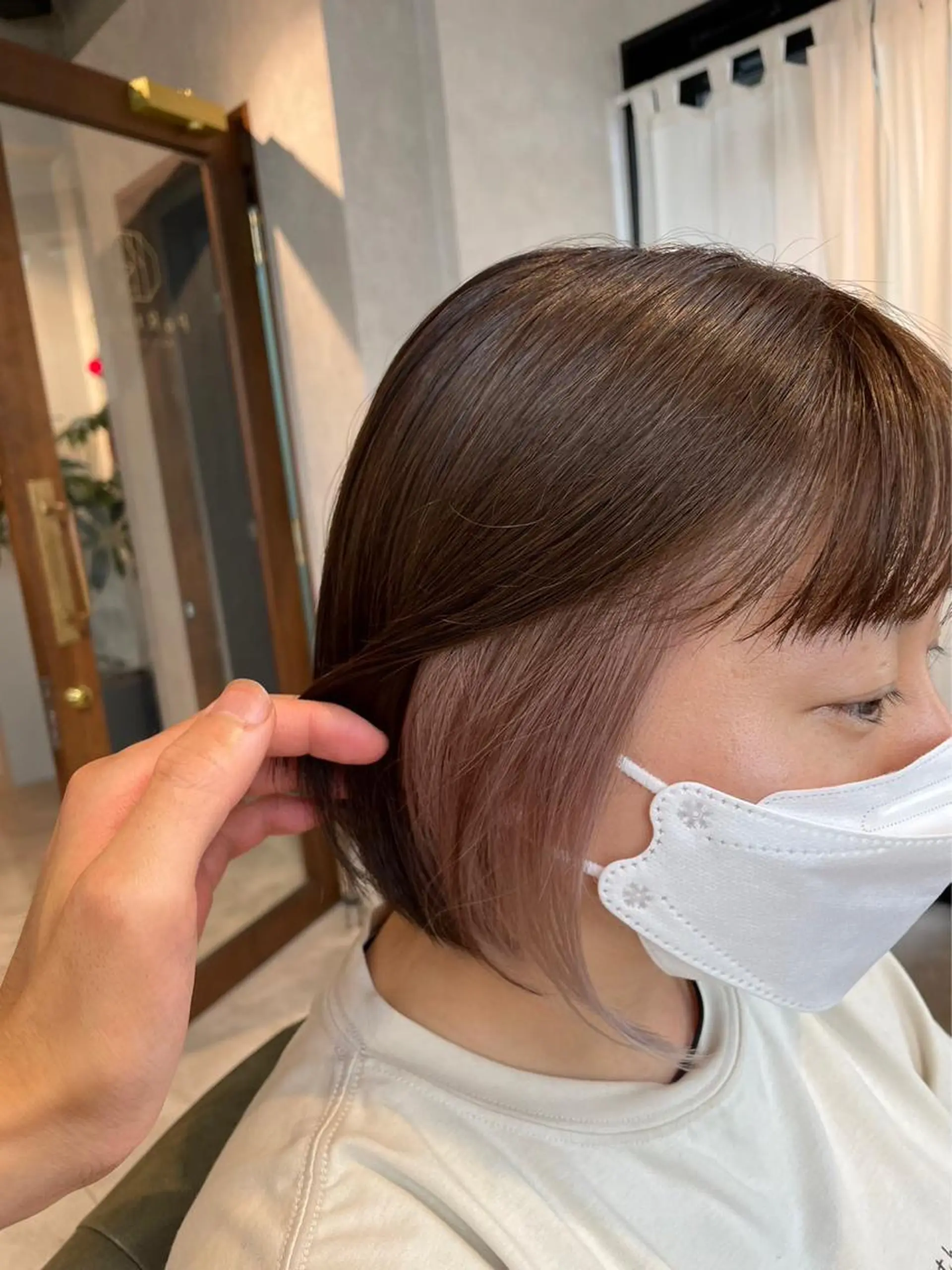 ショート カラー ヘアカラー トリートメント 🍬きょん カラーモデル募集🍬のヘアスタイル