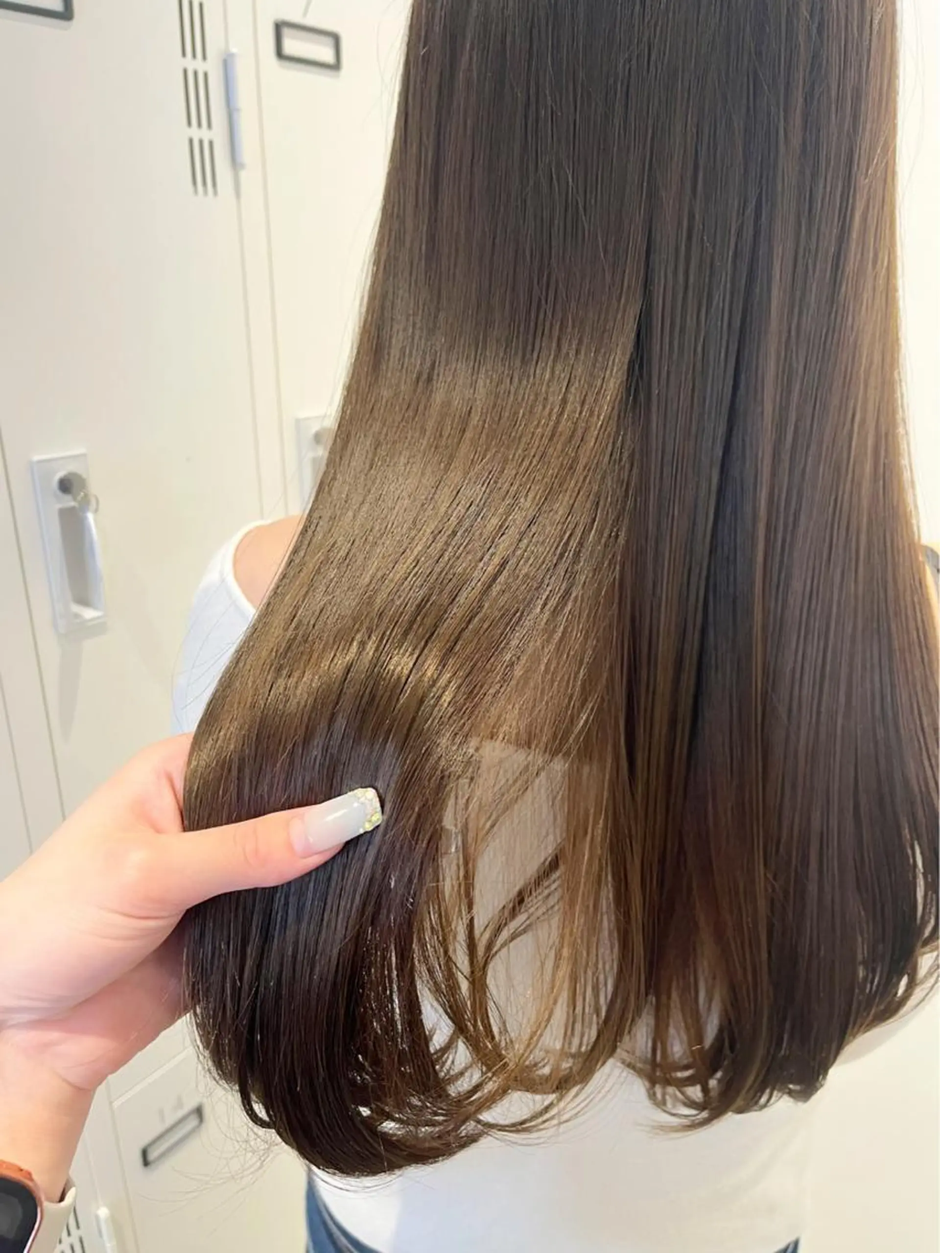 ロング カラー パーマ 髪質改善/縮毛矯正 艶カラー/珠聡のヘアスタイル