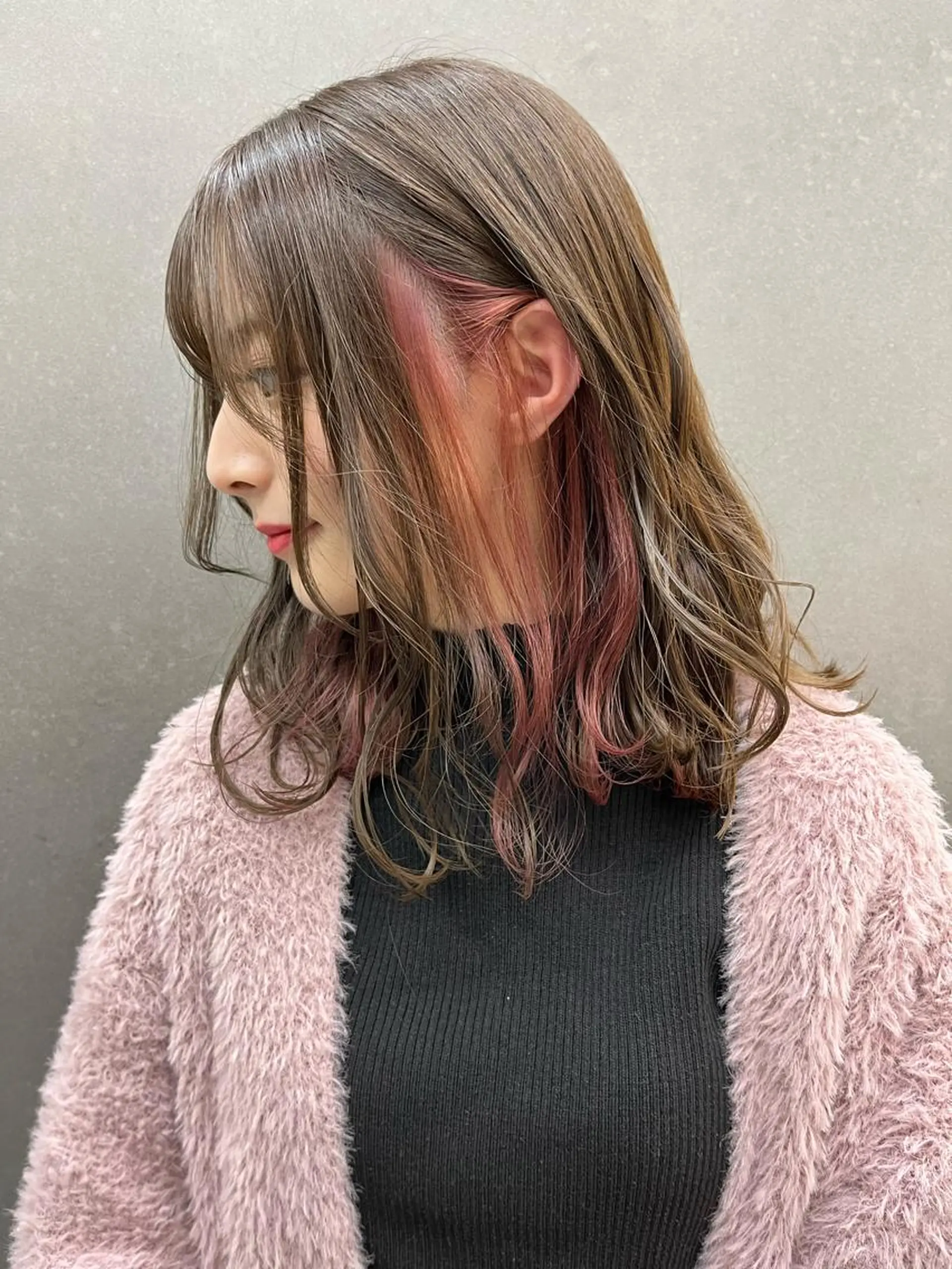 ミディアム ヘアカラー トリートメント 西新/siohair 似合わせ/石尾刻矢のヘアスタイル
