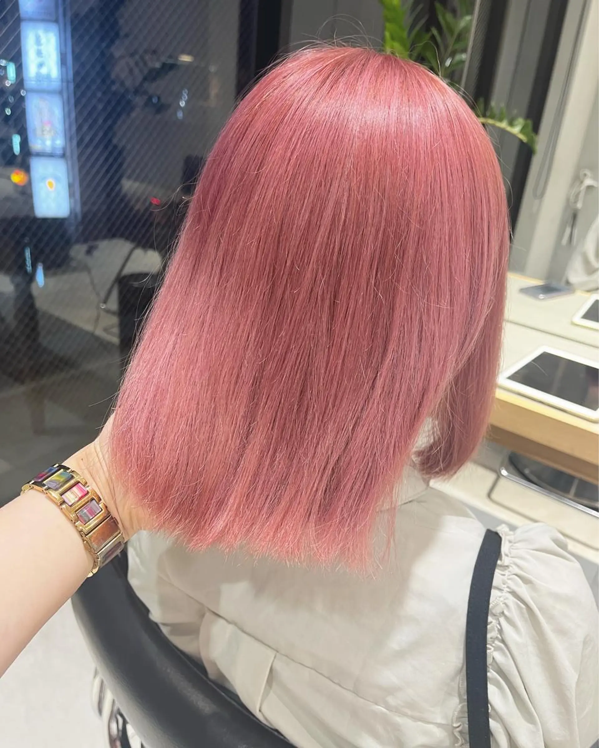 ミディアム カラー ブリーチ ヘアカラー トリートメント ヘッドスパ 🎀艶モテカラー🎀 彩季のヘアスタイル