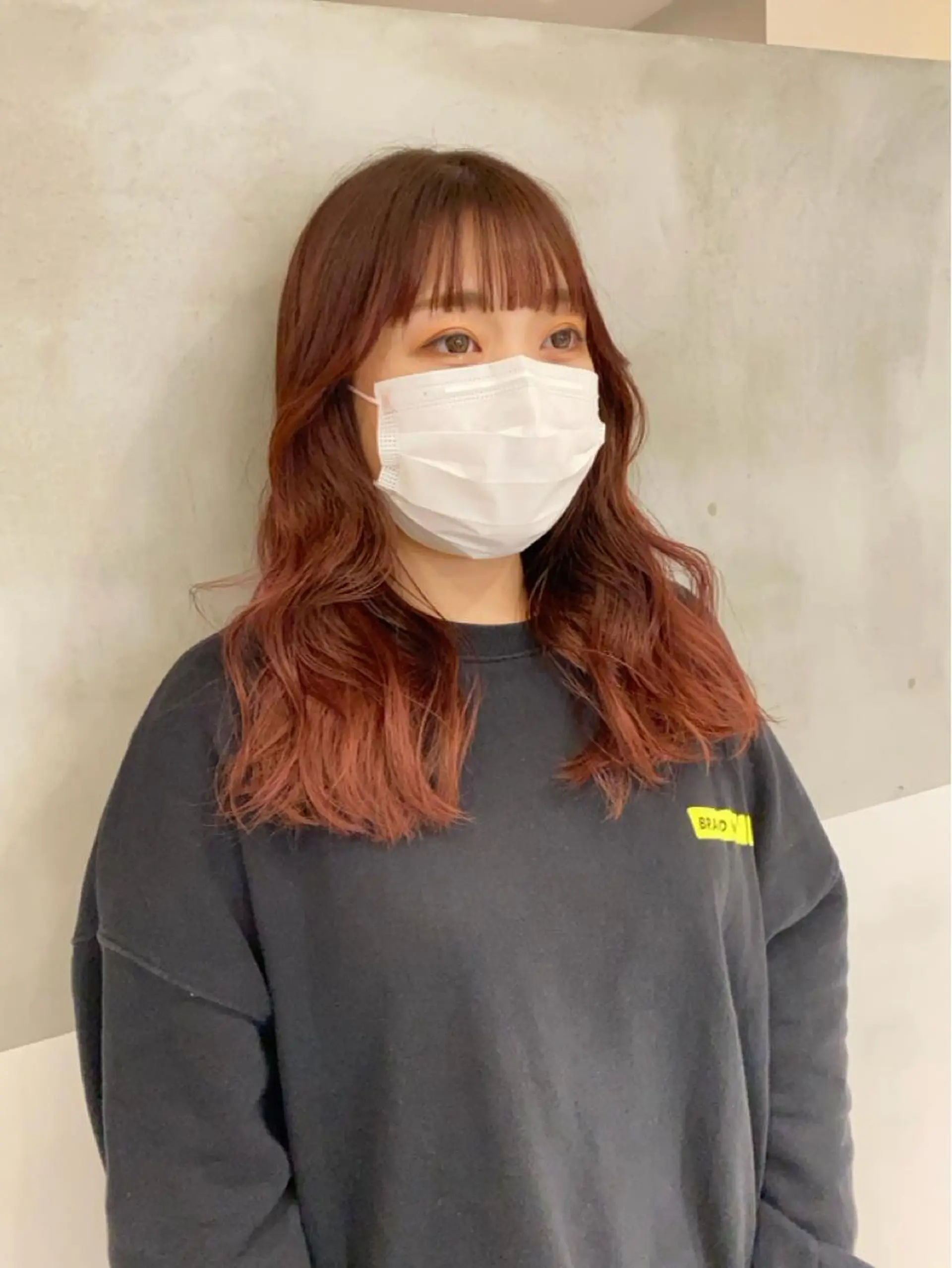 ロング ヘアカラー トリートメント ヘアセット 韓国レイヤーカット 🇰🇷mireiのヘアスタイル