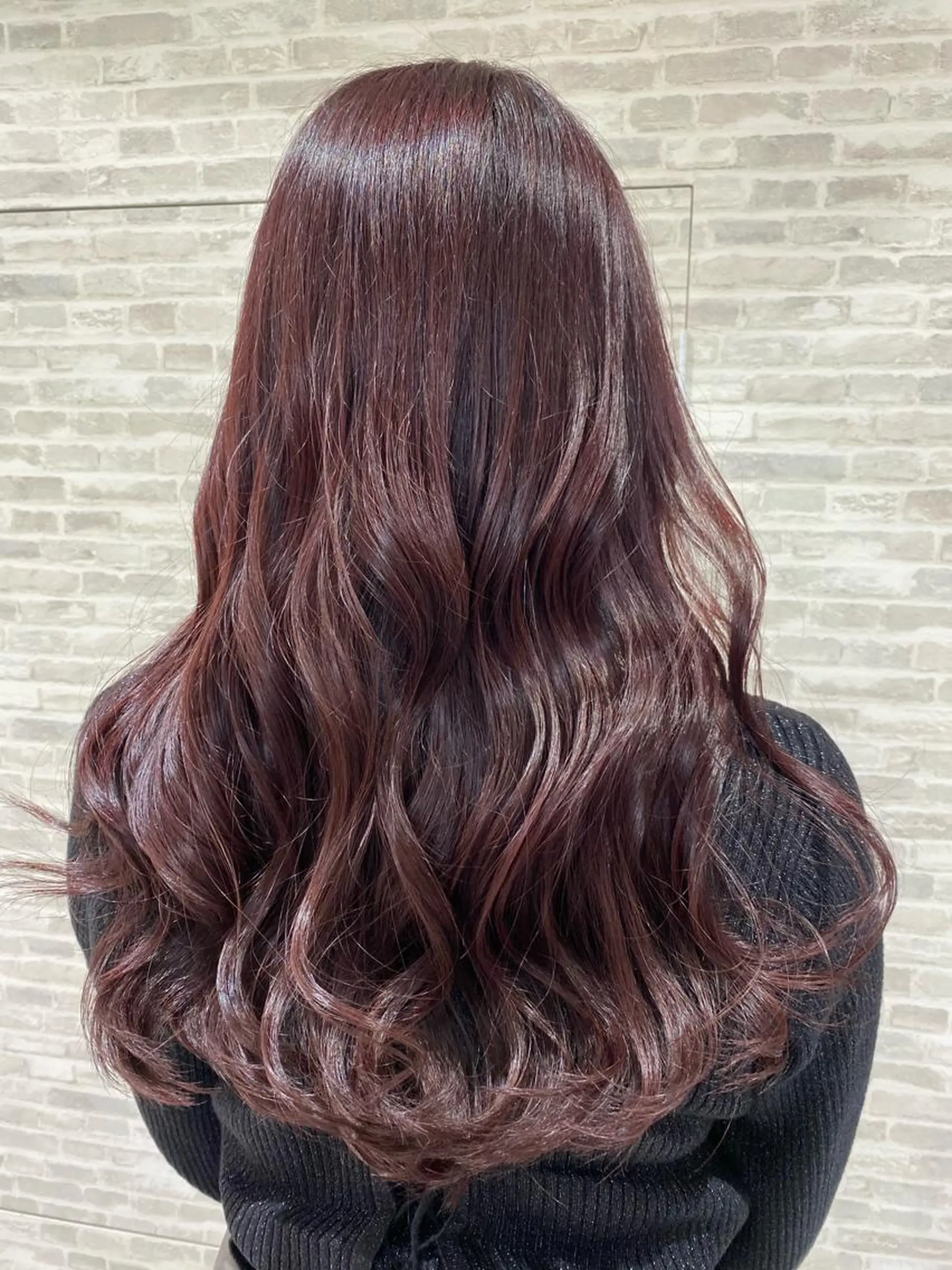 ミディアム カラー イルミナカラー レッドカラー an池袋本店所属・🌷吉野ひかり🌷 カットモデル募集✂️のヘアスタイル