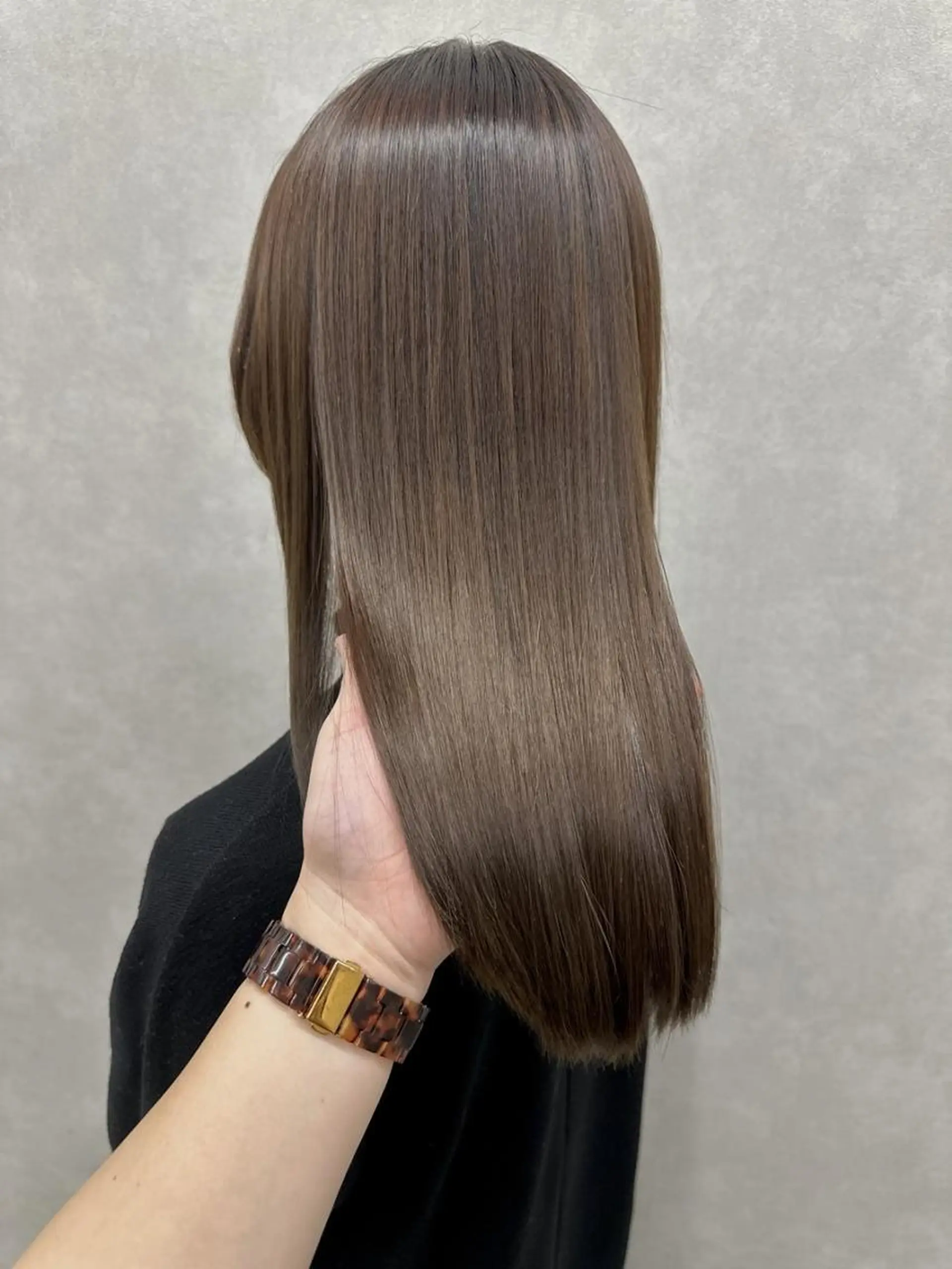 セミロング カット ヘアカラー トリートメント ROW 札幌のヘアスタイル