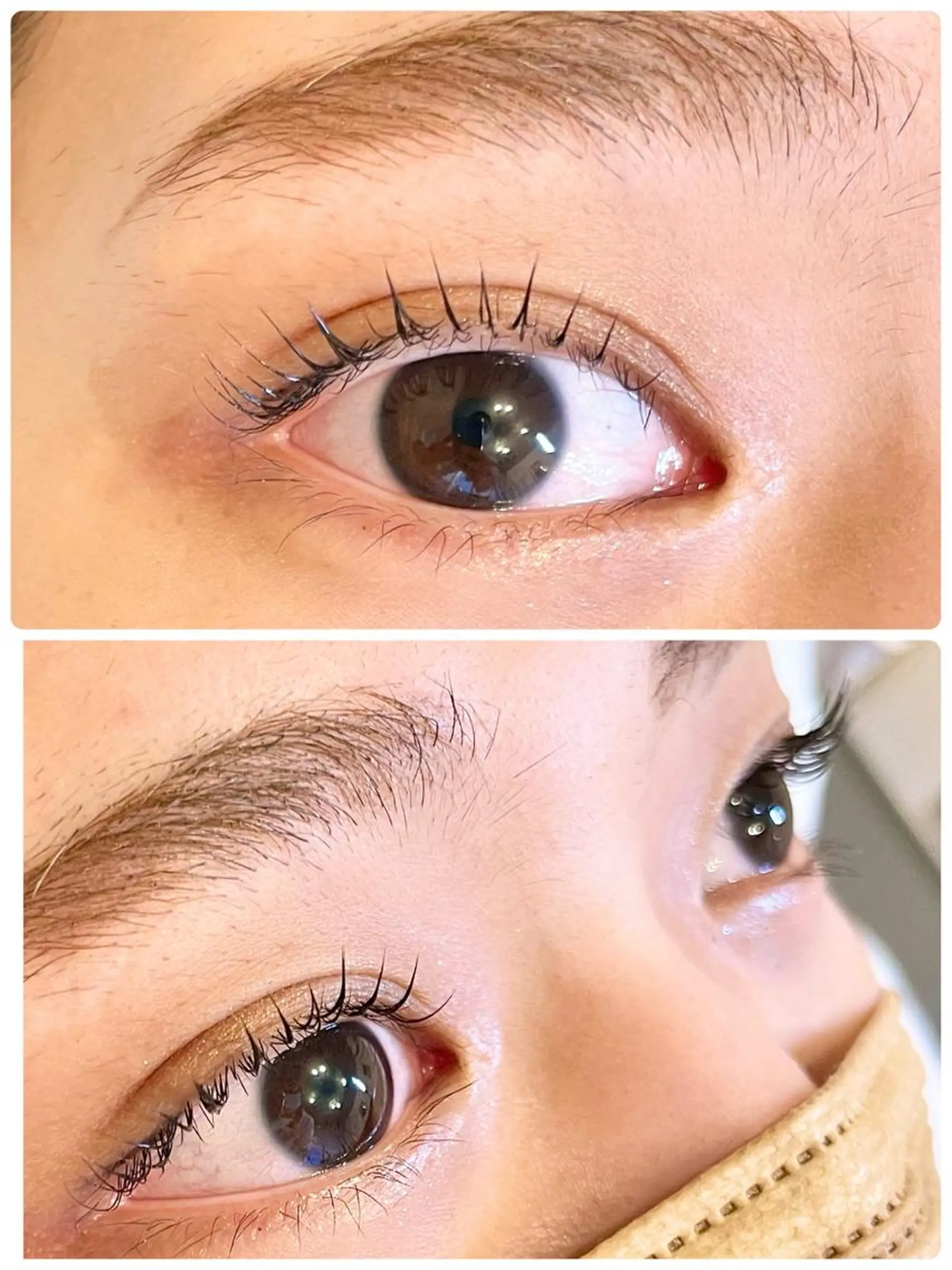 セミロング カラー パーマ ヘアアレンジ メンズ キッズ ネイル マツエク・マツパ アイブロウ メンズパーマ セミロングパーマ パリジェンヌラッシュリフト 一重×まつ毛パーマ マツパ nail&eye Aoのマツエク・マツパデザイン