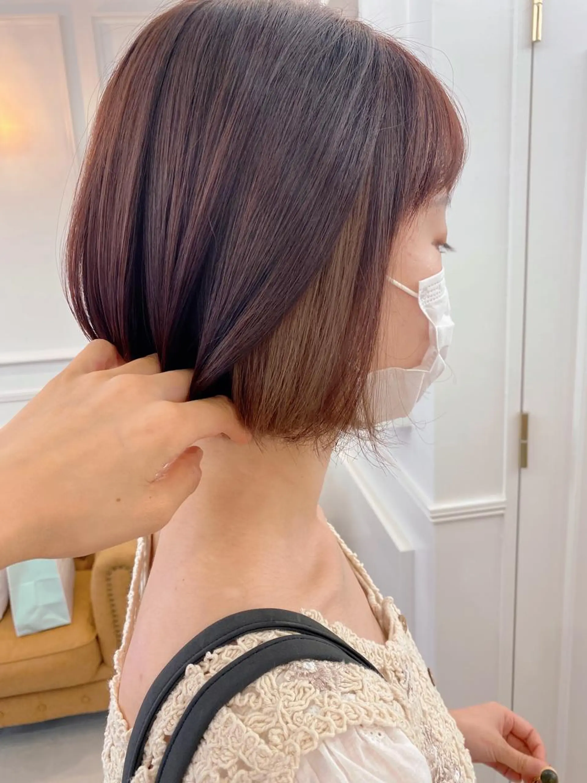 ショート カット ヘアカラー トリートメント 🌟天王寺ヘアセット 🥑アレンジ師🌟のヘアスタイル
