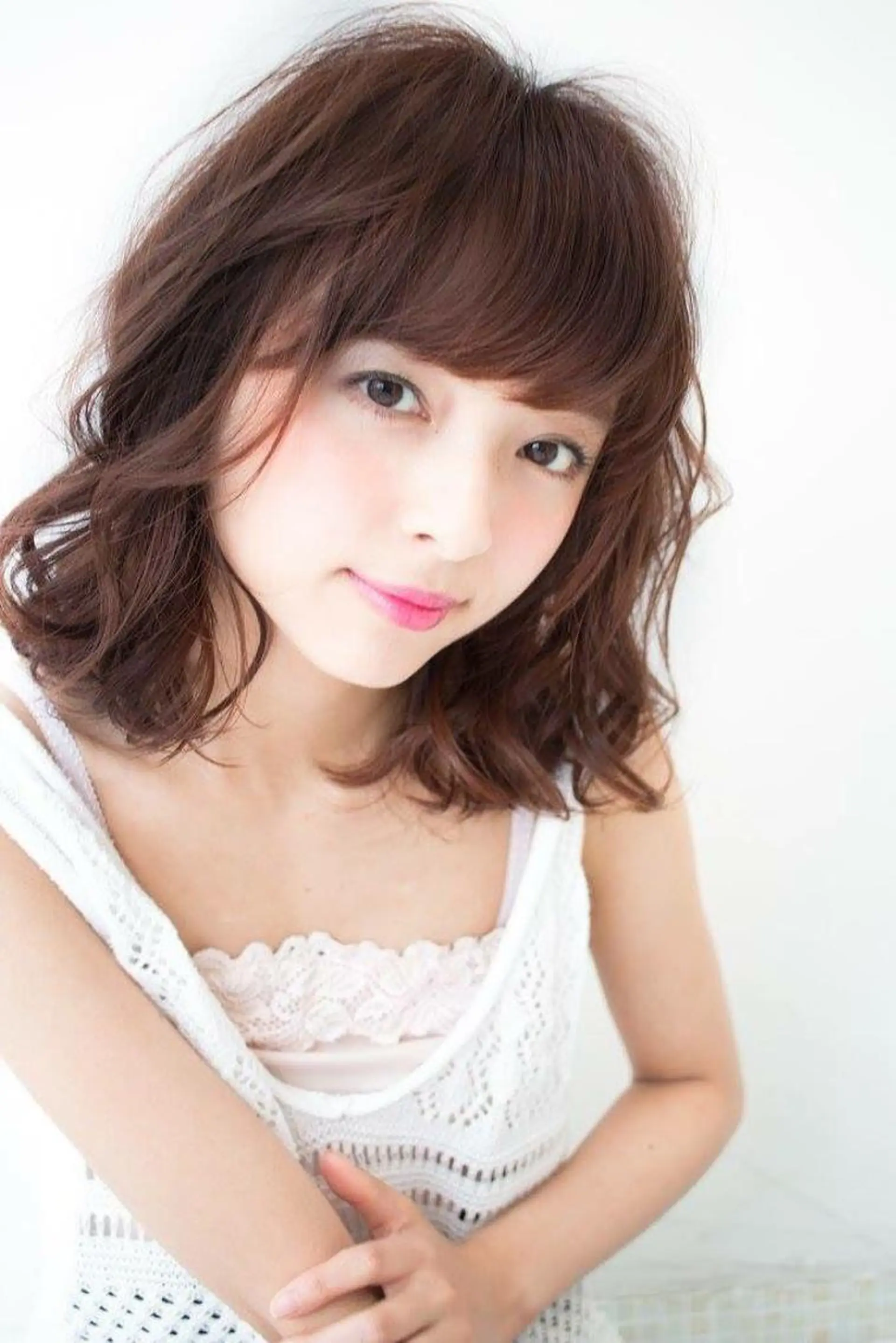 ミディアム セミロング カラー パーマ STAR所属・内藤 達也のヘアスタイル