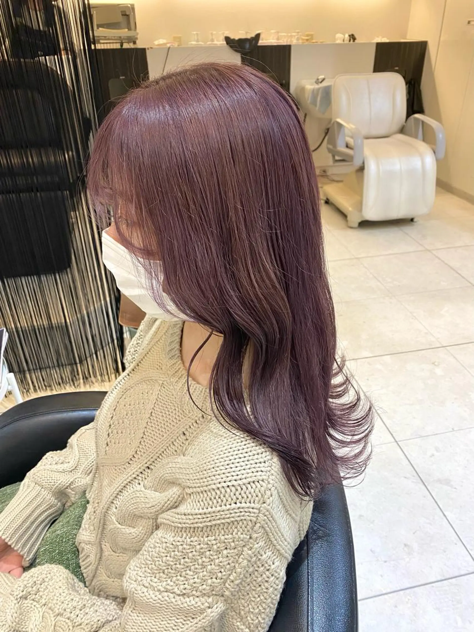 ロング カラー ブリーチ ラベンダーカラー ピンクカラー ピンクラベンダー くさかみさき🌼暖色 /韓国風/オタク🌼のヘアスタイル