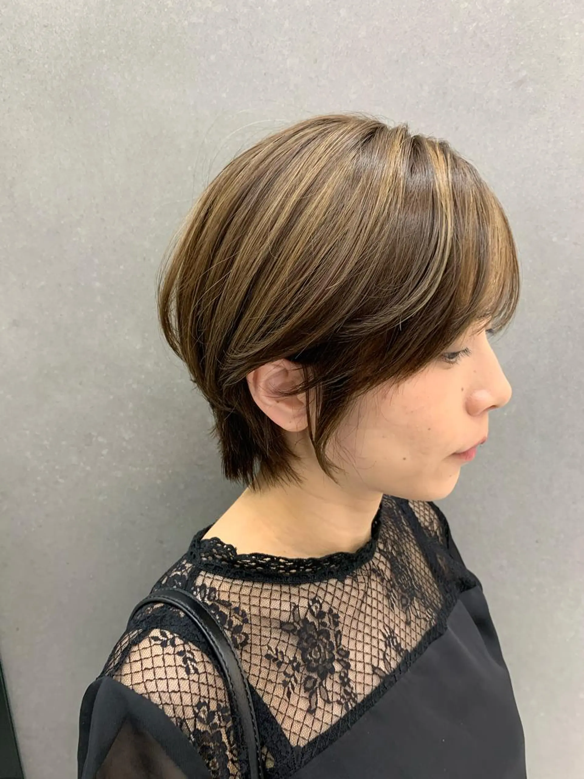 ショート ハイライト ショートヘア 西新/siohair 似合わせ/石尾刻矢のヘアスタイル