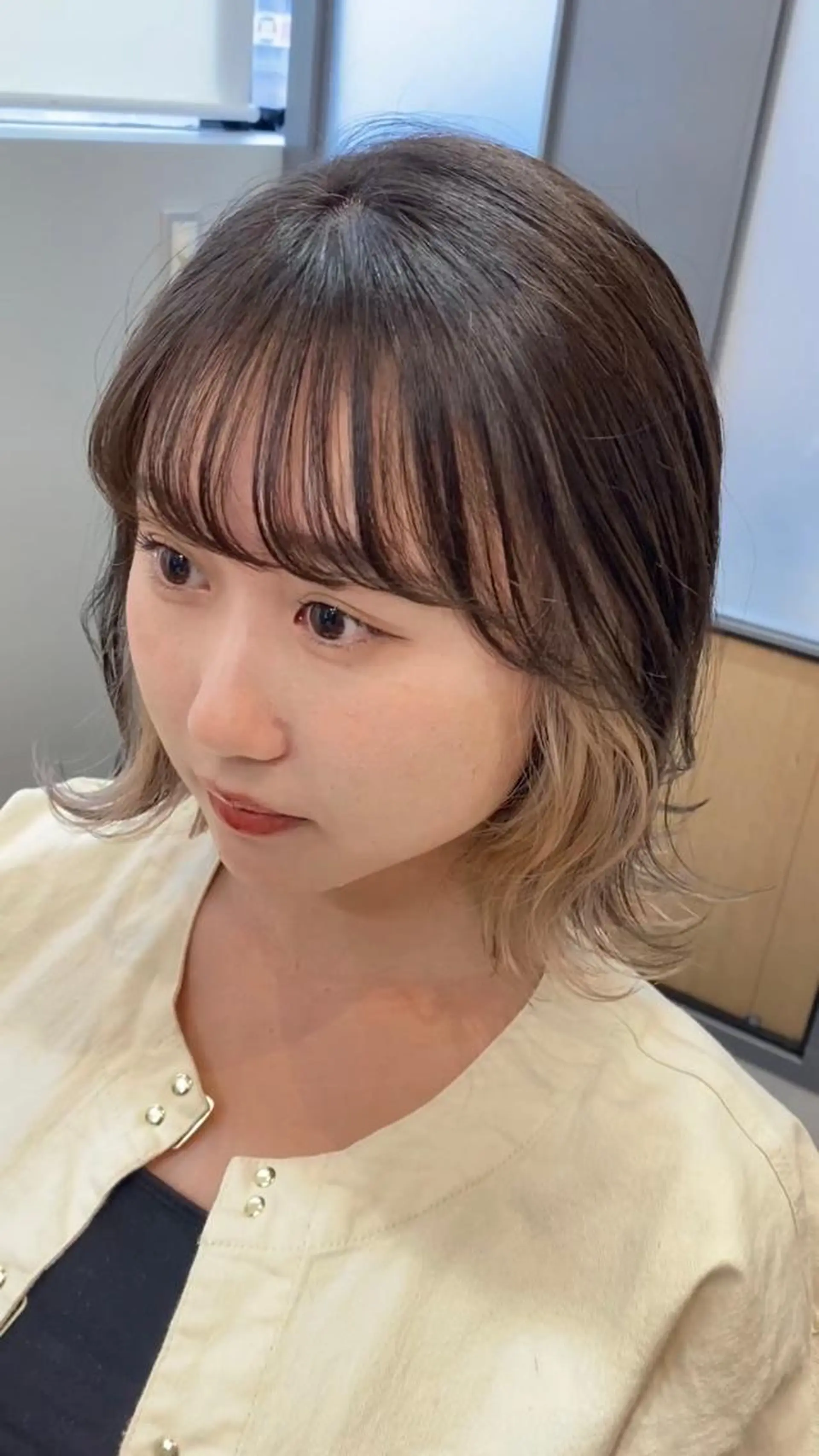 ミディアム カラー カット ヘアカラー 畑中 愛梨のヘアスタイル
