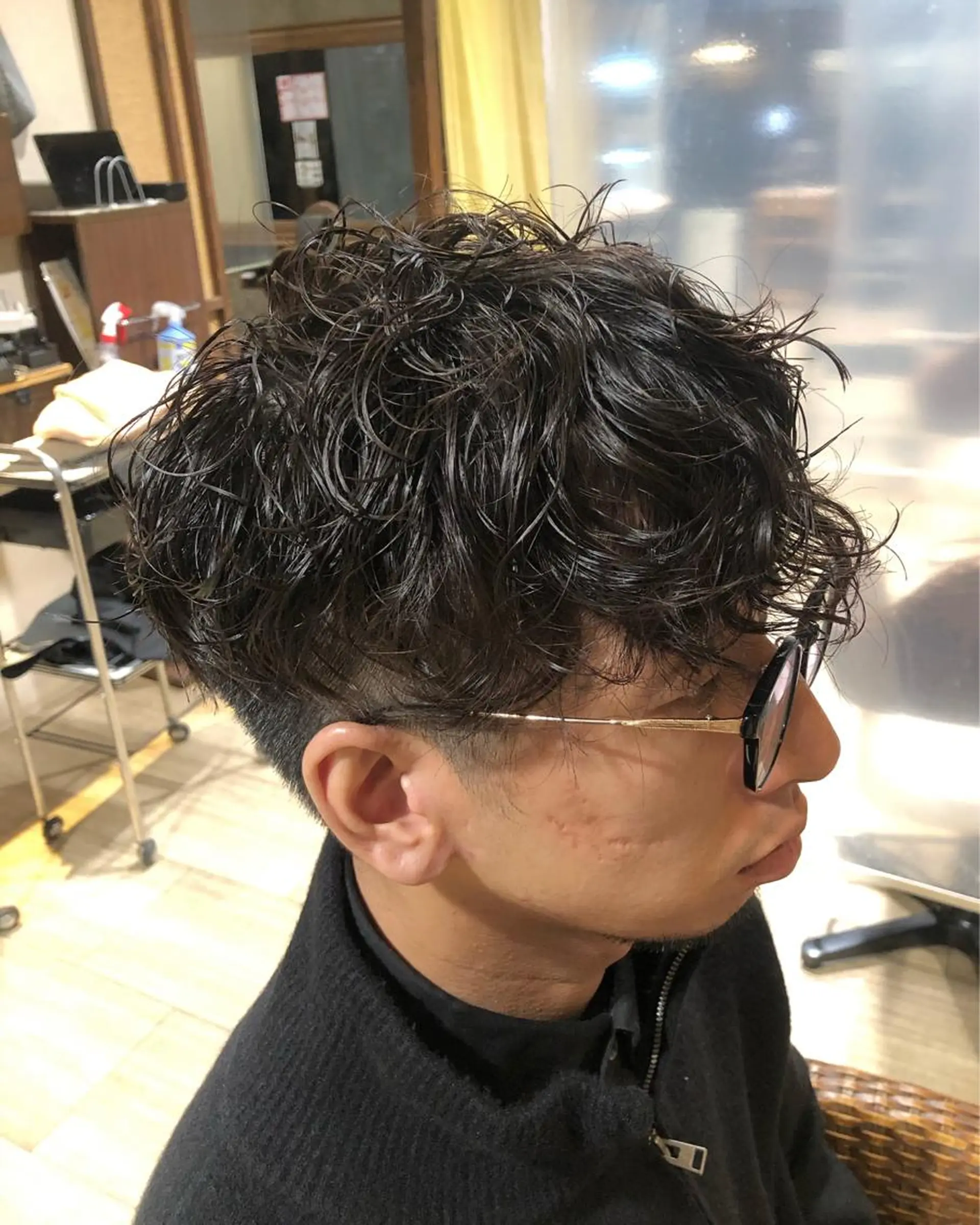 ショート パーマ メンズ カット パーマ メンズパーマ/ スパイキー/神田正紀のヘアスタイル