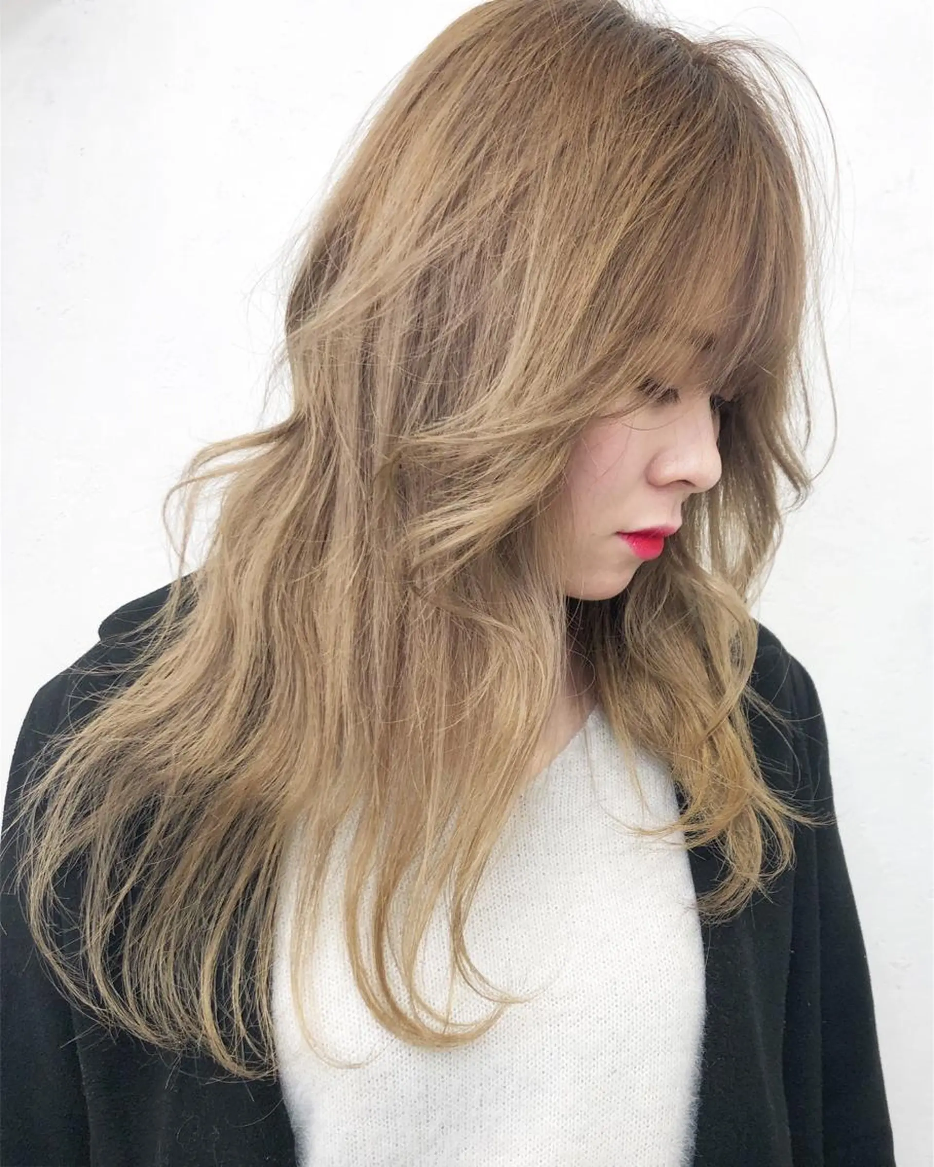 ロング カラー メンズ ベージュカラー pigment所属・♡MIHO♡ スタイリストのヘアスタイル