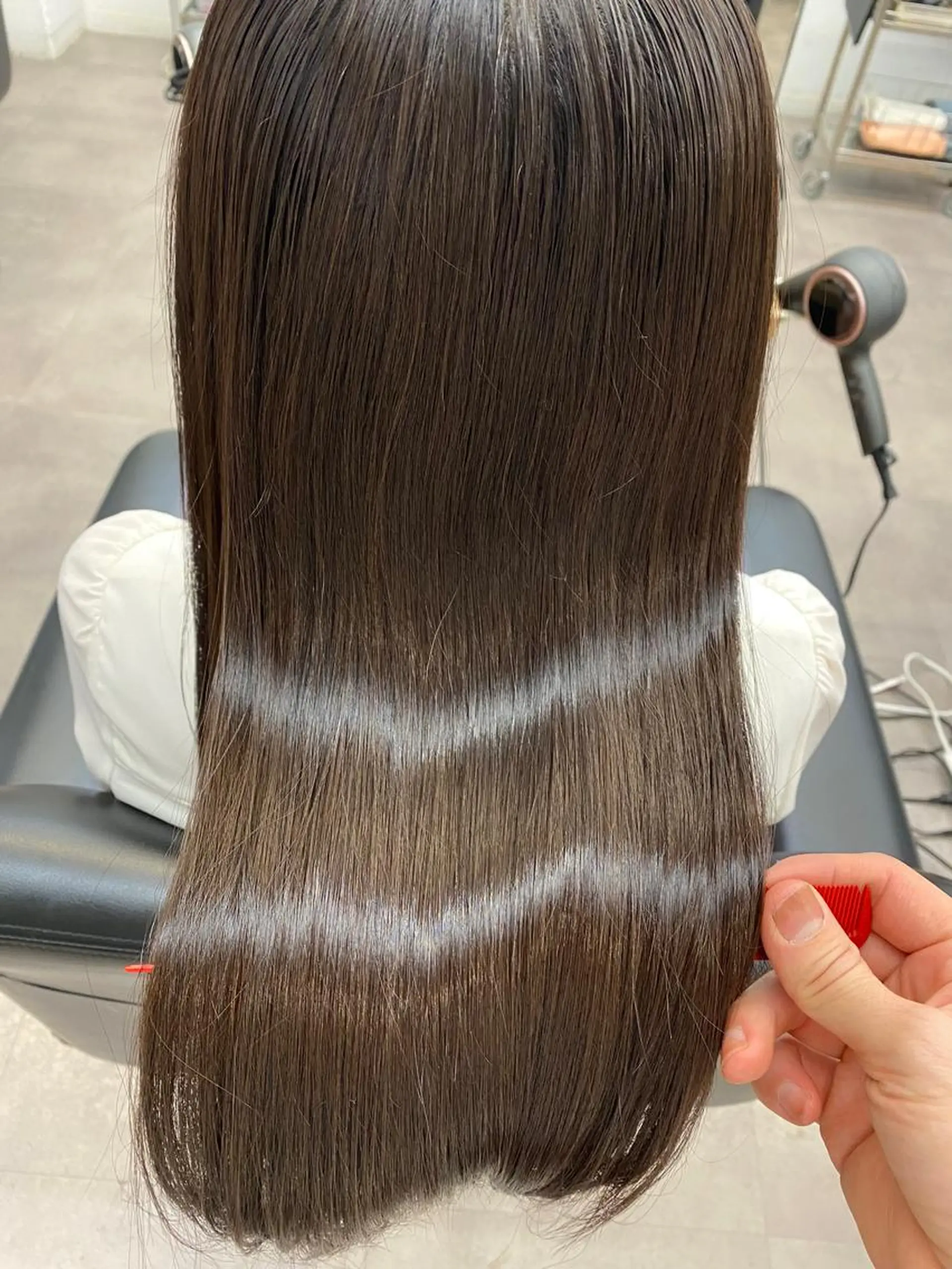 ロング 髪質改善 カット 縮毛矯正 トリートメント ヘアセット RITZ所属・✨似合わせカラー 阿部賢✨のヘアスタイル