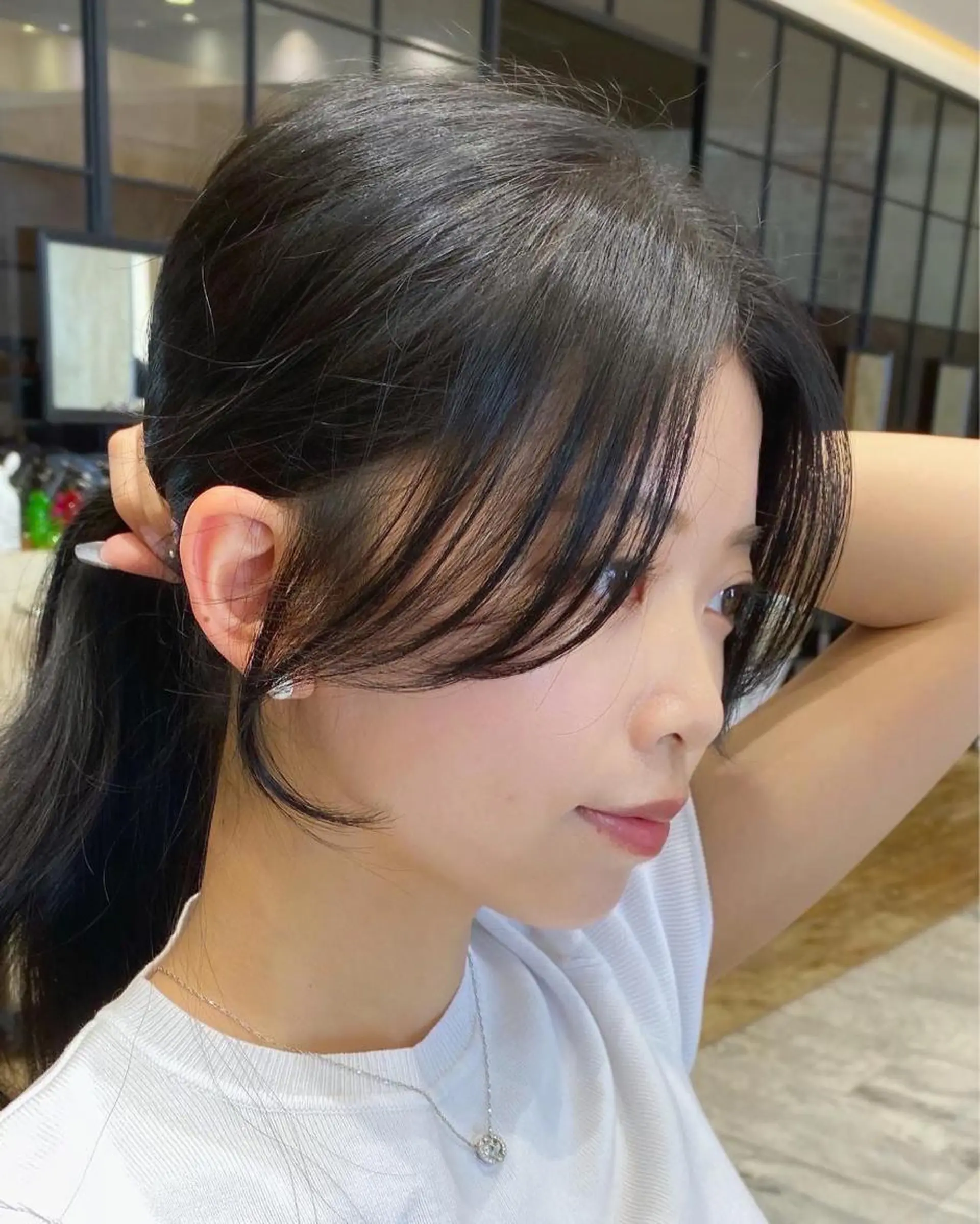 セミロング カラー On所属・顔まわりカット🌟 くびれヘア/寺門遥輝のヘアスタイル