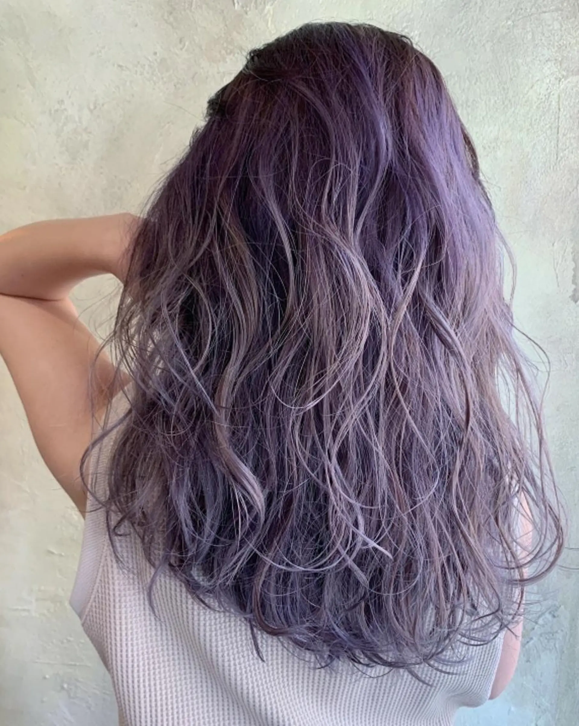 カラー セミロング アディクシーカラー デザインカラー ハイトーンカラー ユニコーンカラー カット ヘアカラー N° aria 三軒茶屋のヘアスタイル