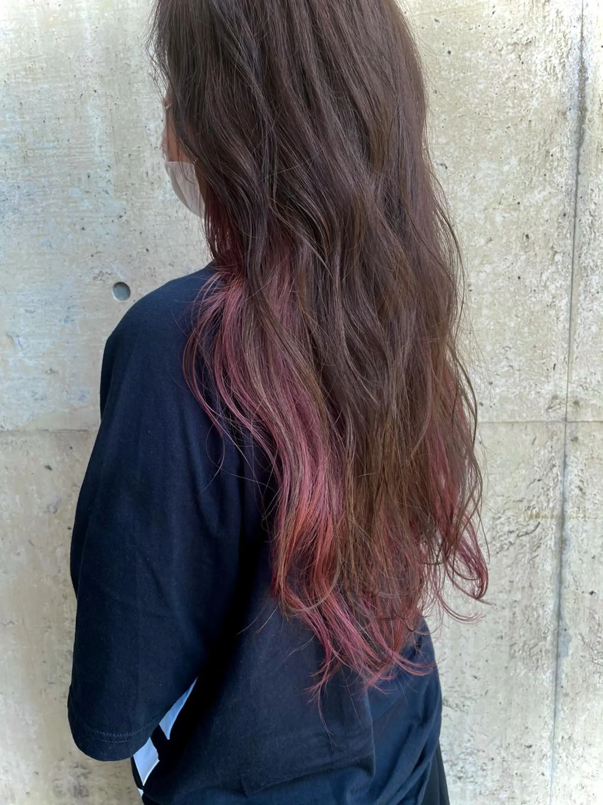 ロング カラー インナーカラー ピンクカラー ヘアカラー トリートメント hair  design  ALBERO所属・日高 香織のヘアスタイル