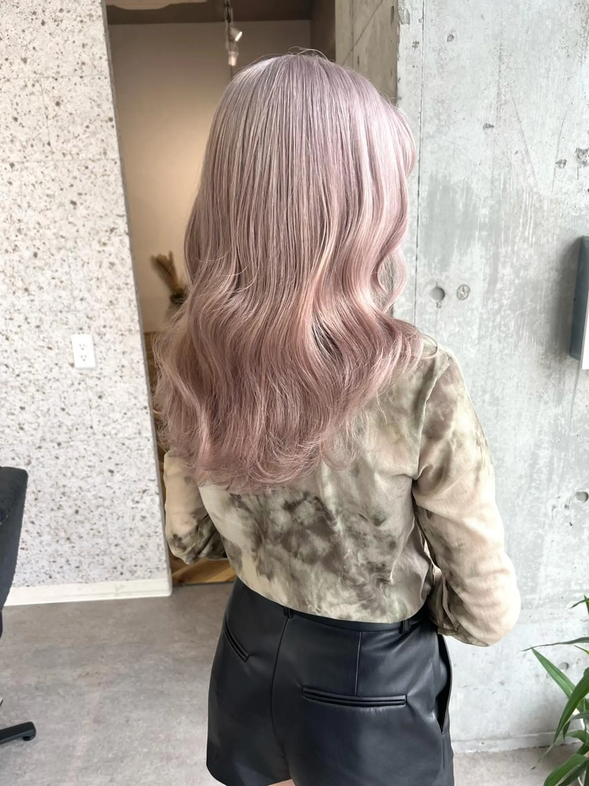 ロング カラー バレイヤージュ ブリーチ ブロンド ケアブリーチ ハイライトカラー ヘアカラー トリートメント lani 天神大名/ブリーチのヘアスタイル