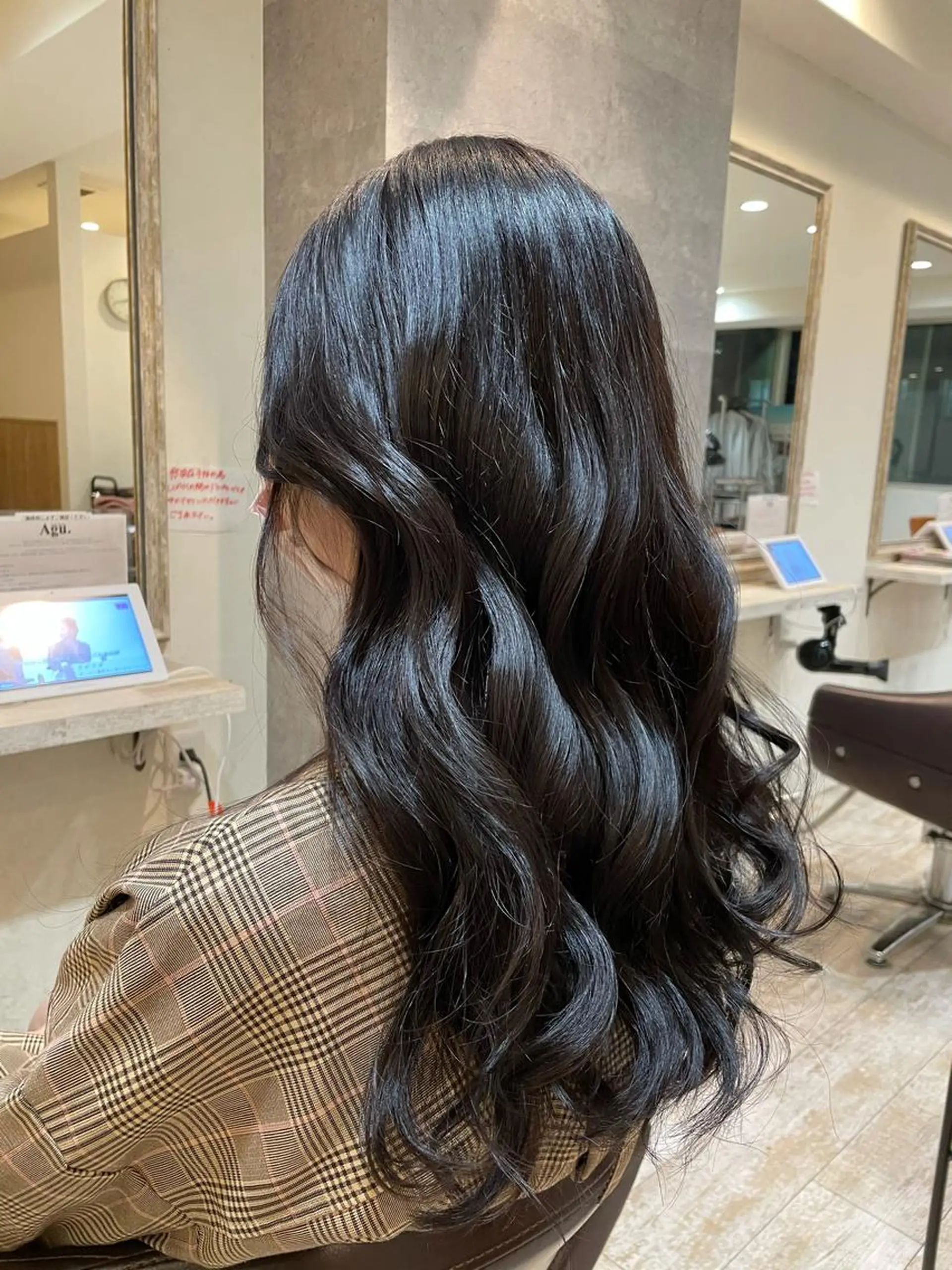 ロング カラー ヘアカラー トリートメント Agu hair verse所属・小顔/似合わせカット 杉山莉菜のヘアスタイル