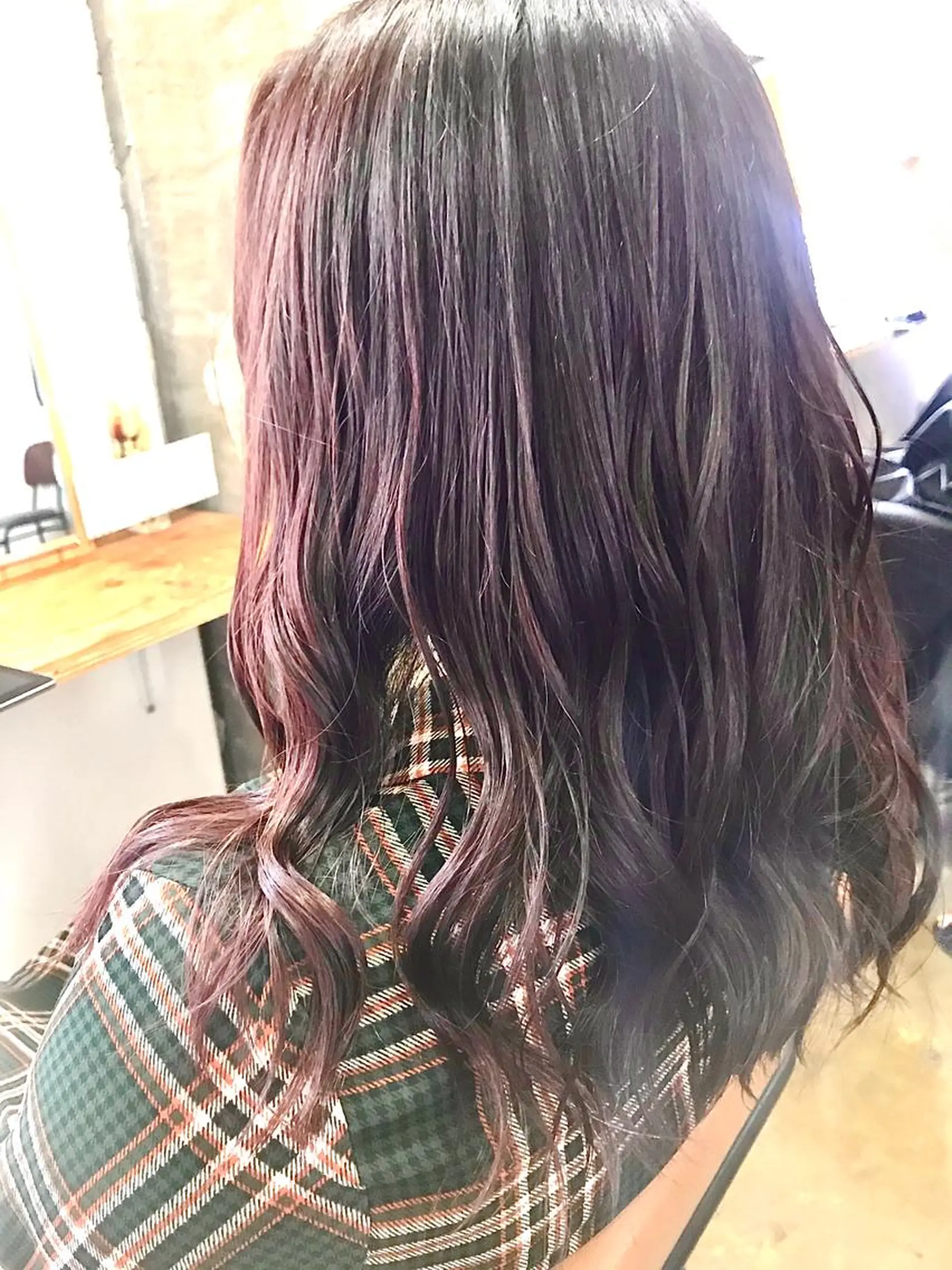 ミディアム カラー ローズカラー ヘアカラー トリートメント 💎髪質改善💎 デザイナーshinのヘアスタイル