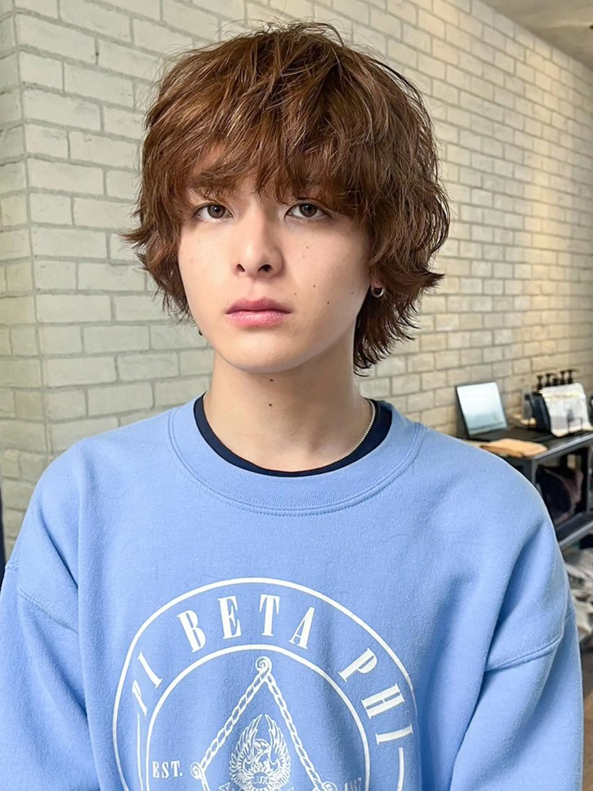 カラー ショート グレージュ オーガニックカラー カット ITby ALBUM 北千住店のヘアスタイル
