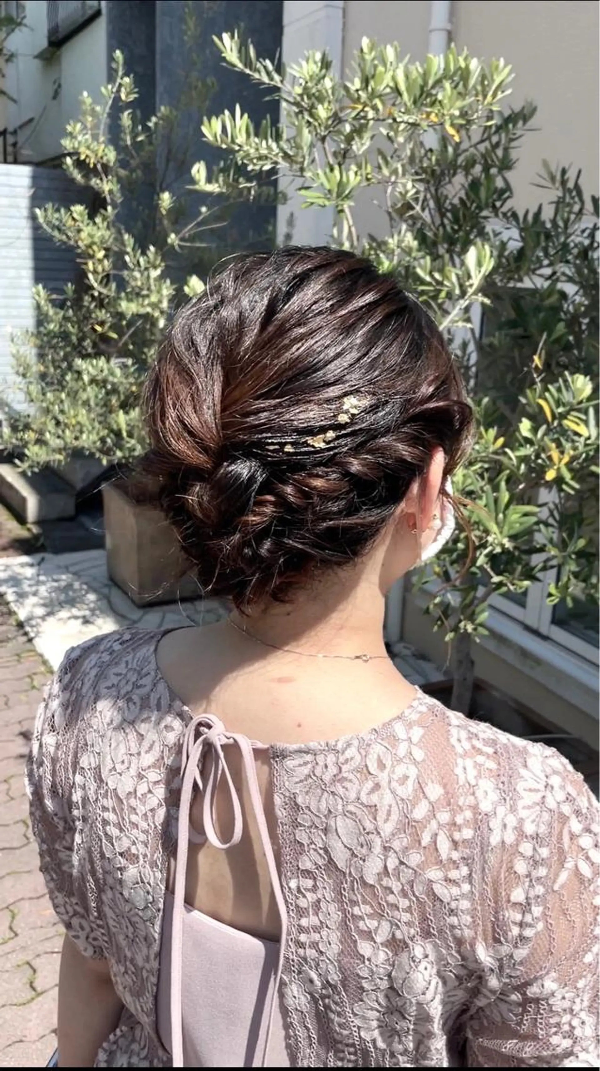 ショート カラー ヘアアレンジ ボブ ヘアセット BEBE所属・ブリーチなし 透明感カラーKANAのヘアスタイル