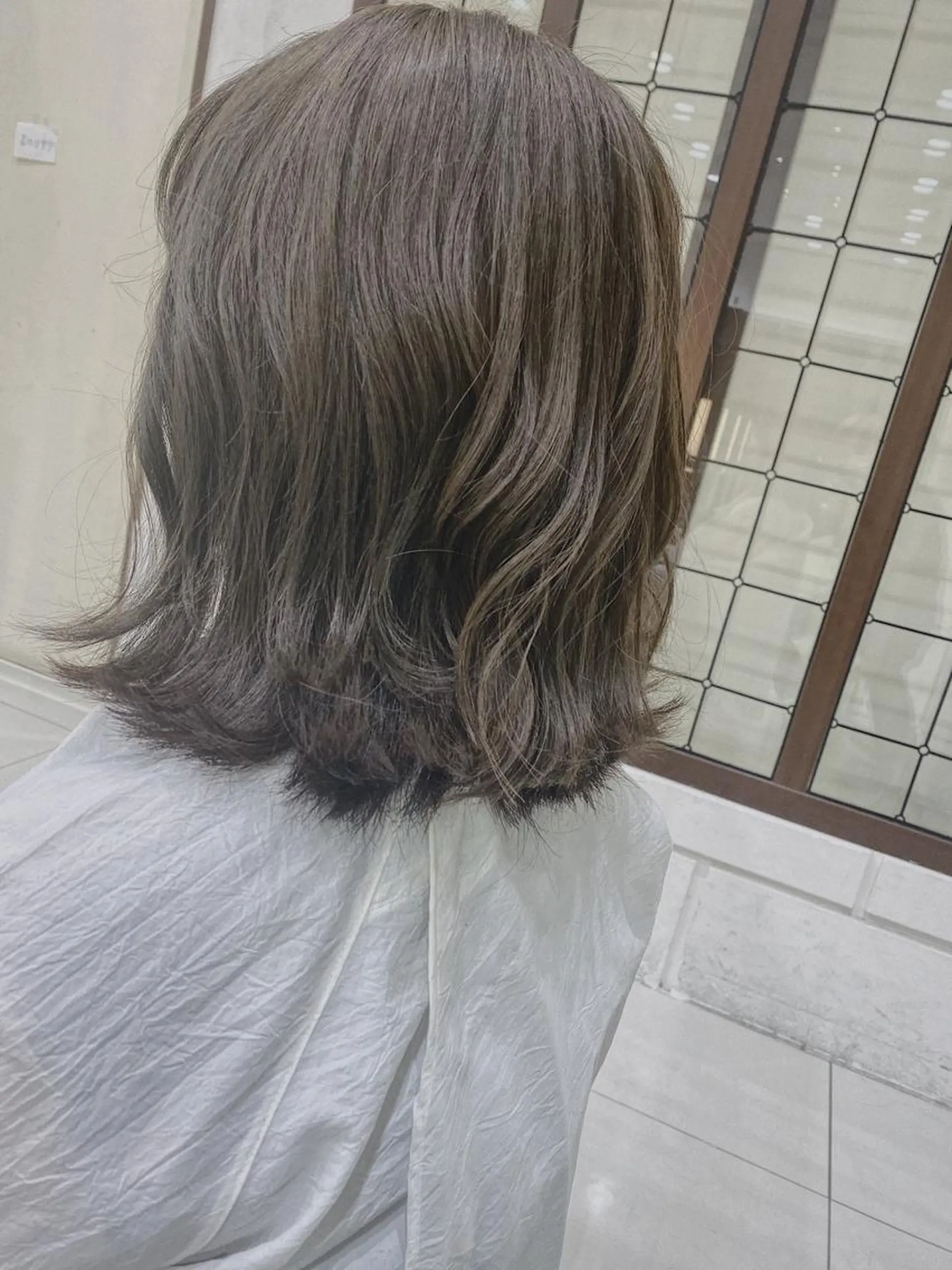 ミディアム カラー パーマ アディクシーカラー ハイトーンカラー Reverie ZENKO所属・Reverieアリオ /矢部世成のヘアスタイル