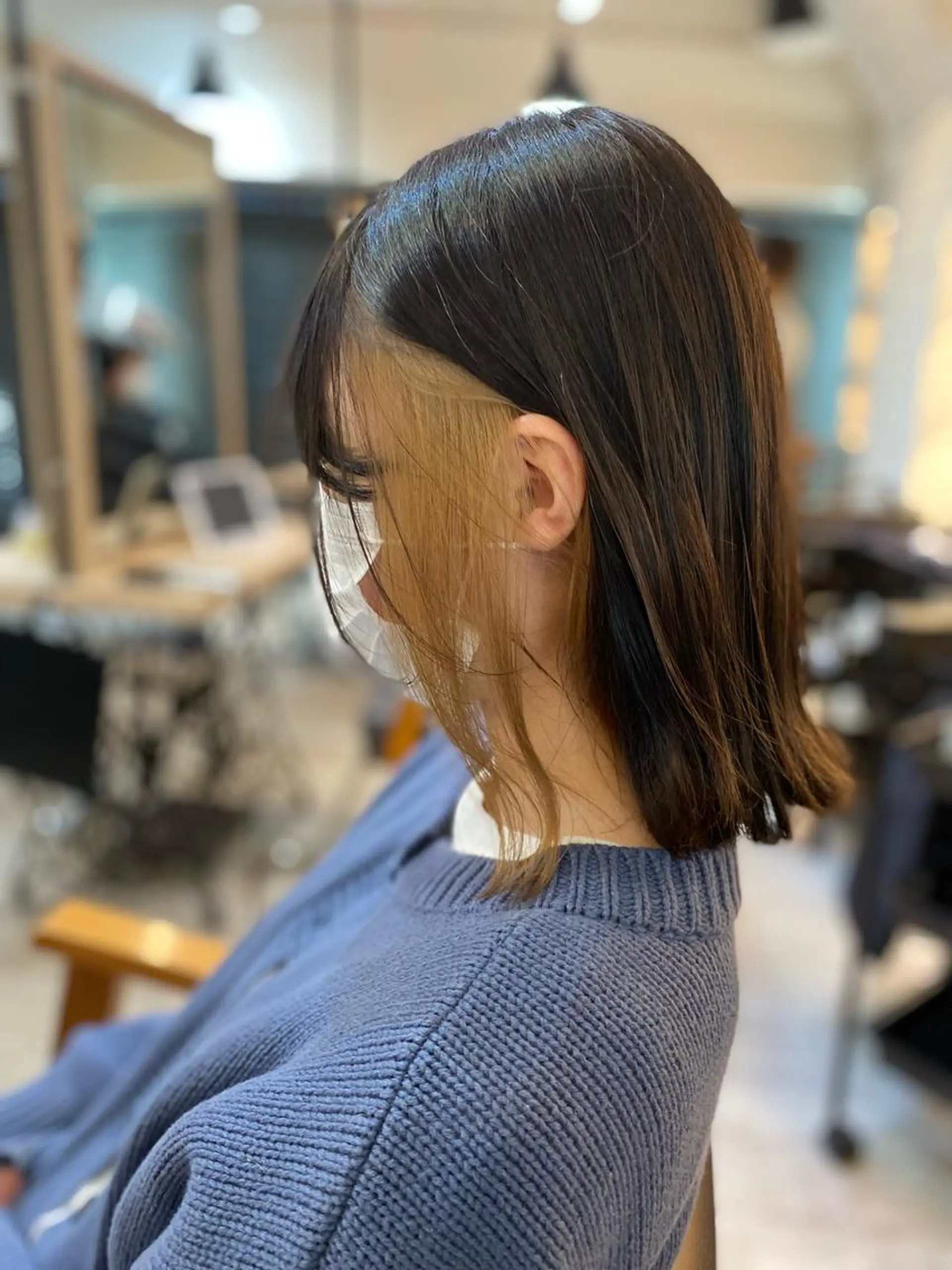 ミディアム カラー ヘアカラー ヨシダ フミノリのヘアスタイル