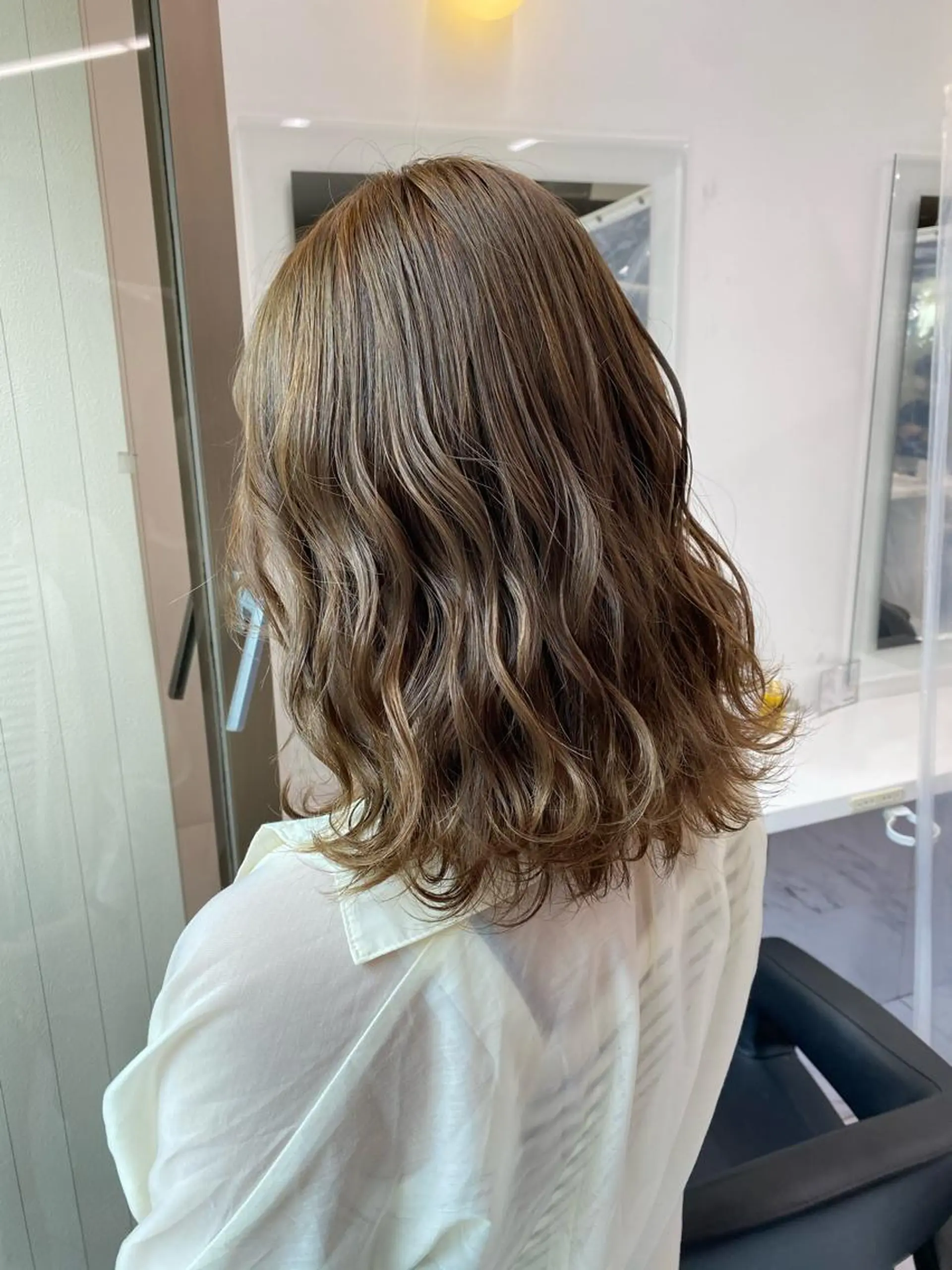 セミロング カラー ヘアアレンジ 【公式】 will横浜店のヘアスタイル