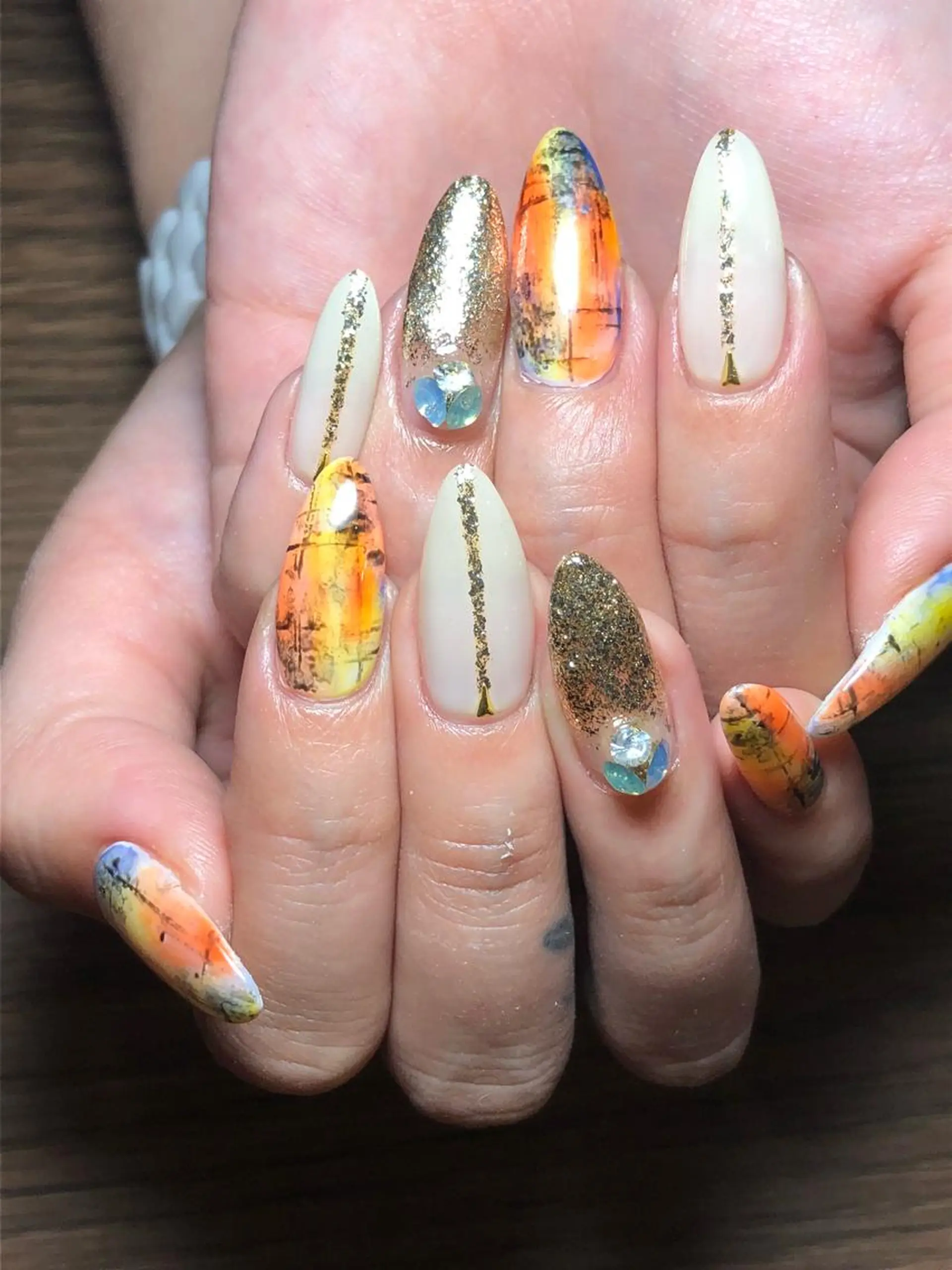 ロング ネイル Iwasaki Maiのネイルデザイン