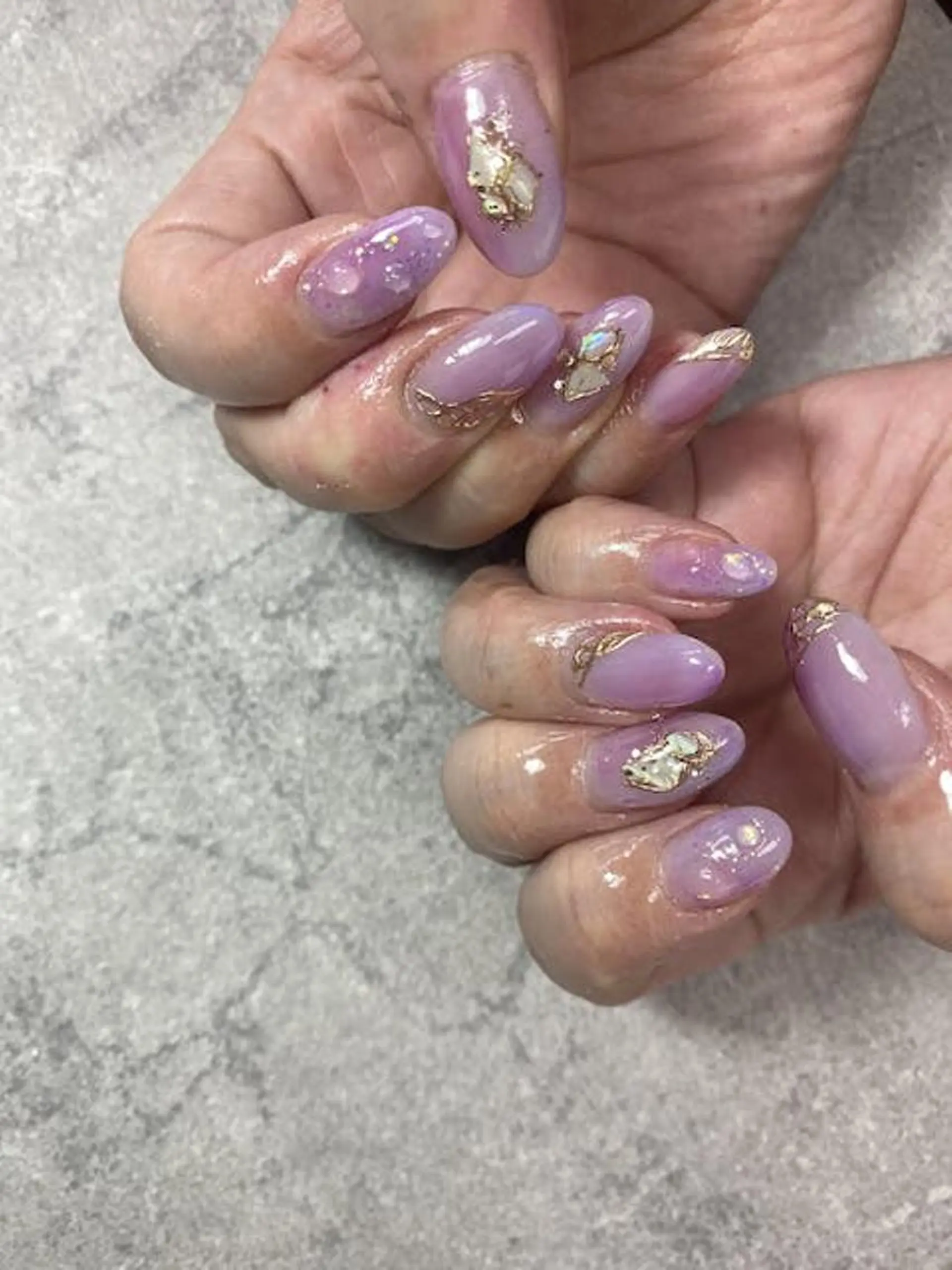 ネイル フットネイル フレンチネイル ジェルネイル ガラスフレンチ グラデーション ハンドネイル ハンドケア FASTNAIL PLUS 新宿店のネイルデザイン