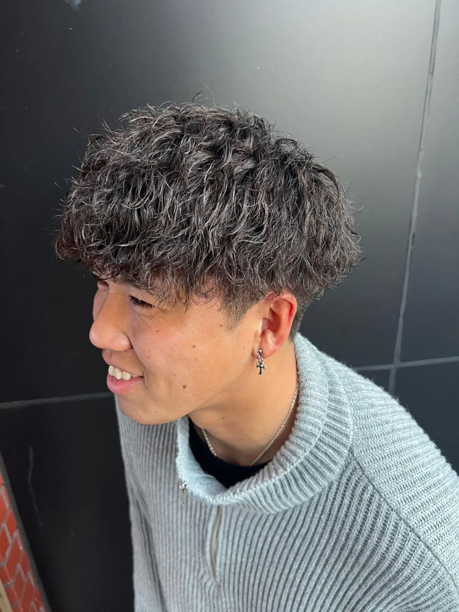 ショート パーマ nicoTOKYO所属・【メンズ特化】短髪 スパイキーショートのヘアスタイル