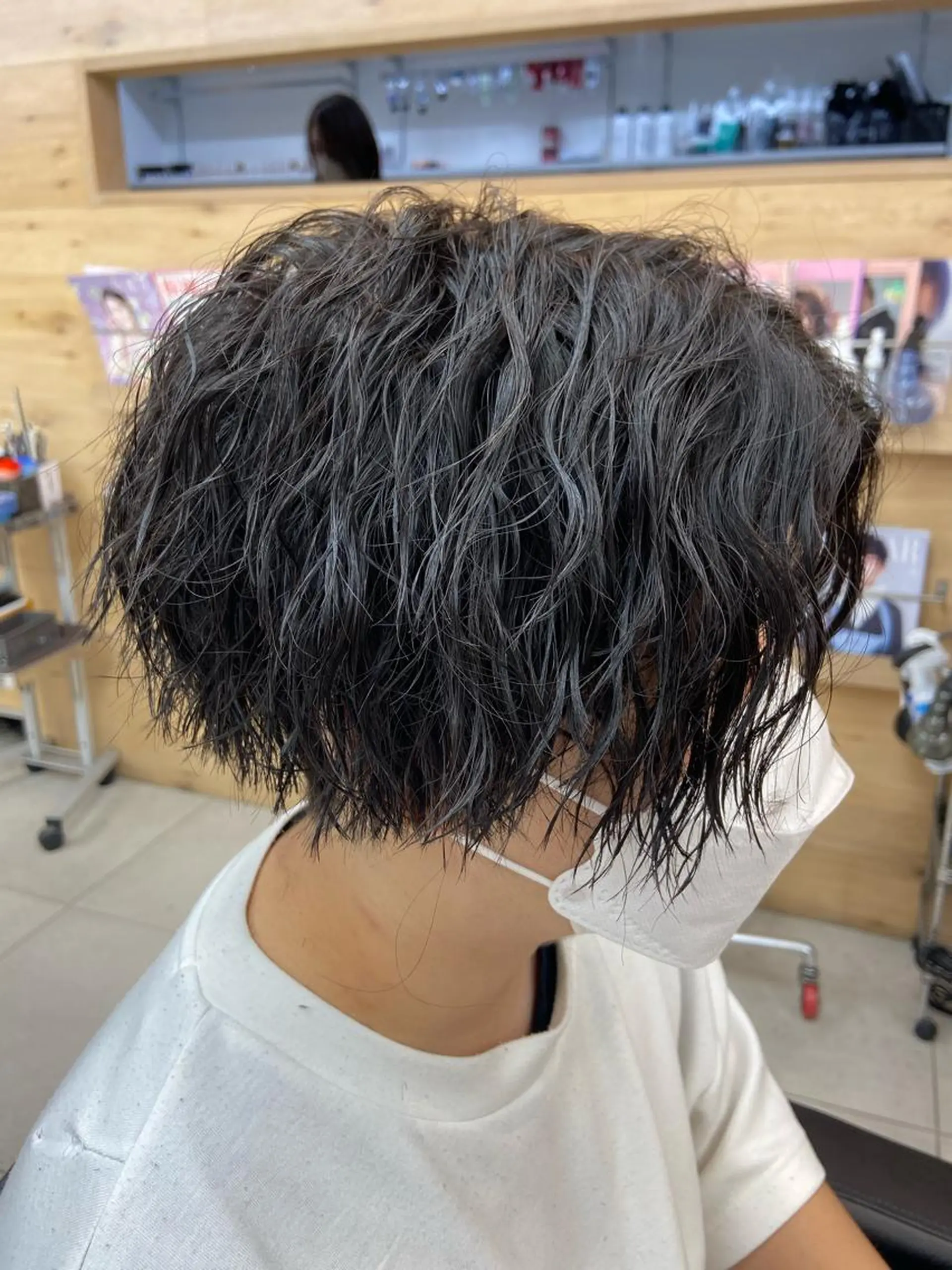 パーマ メンズ メンズブリーチ フェードカット メンズパーマ プードルパーマ 学生（メンズ向け） L PLACE所属・L PLACE 丸山一希のヘアスタイル