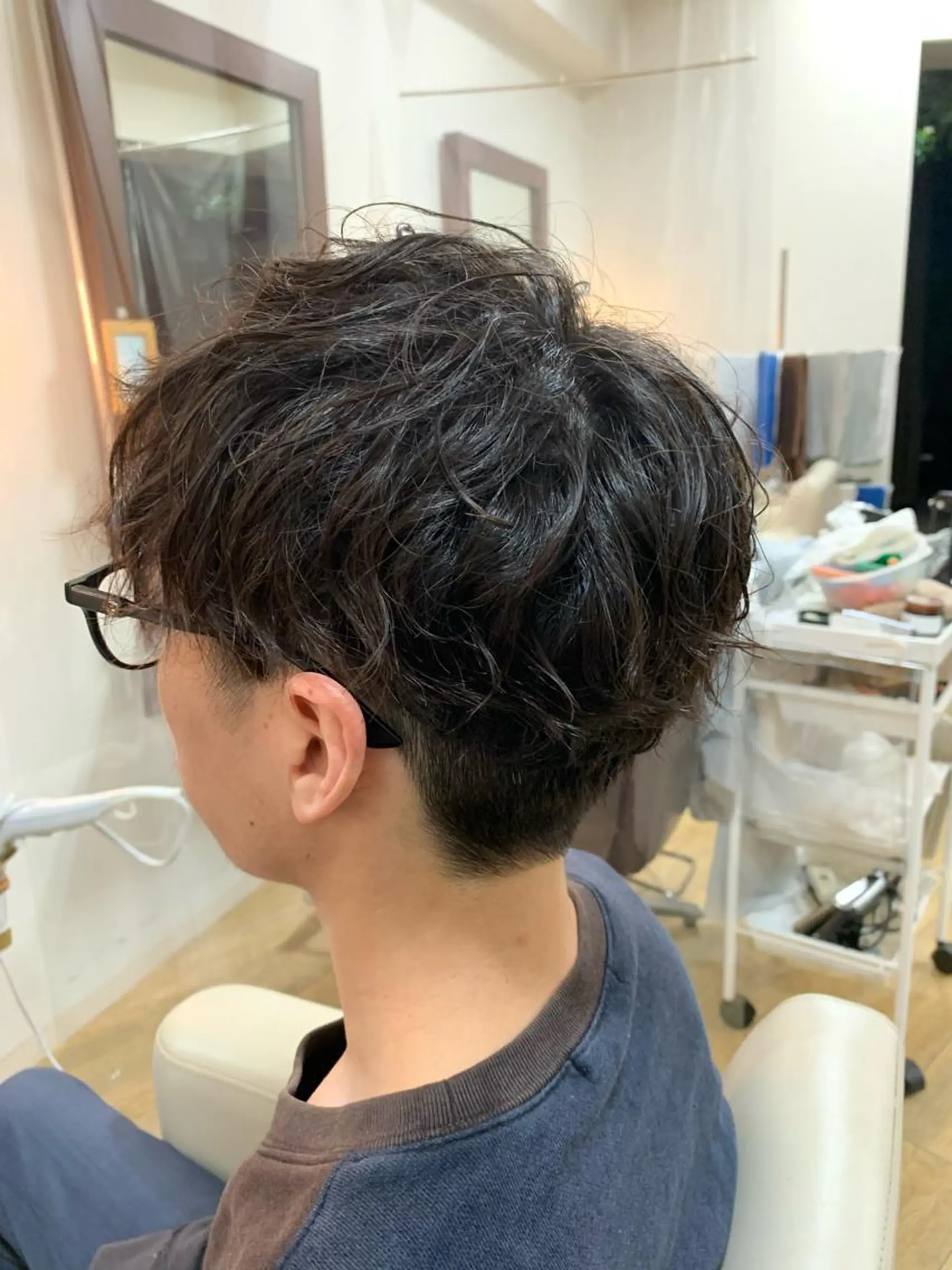 ショート パーマ メンズ メンズサロン　アソビ所属・【扱いやすいパーマ】 眞鍋拓己のヘアスタイル
