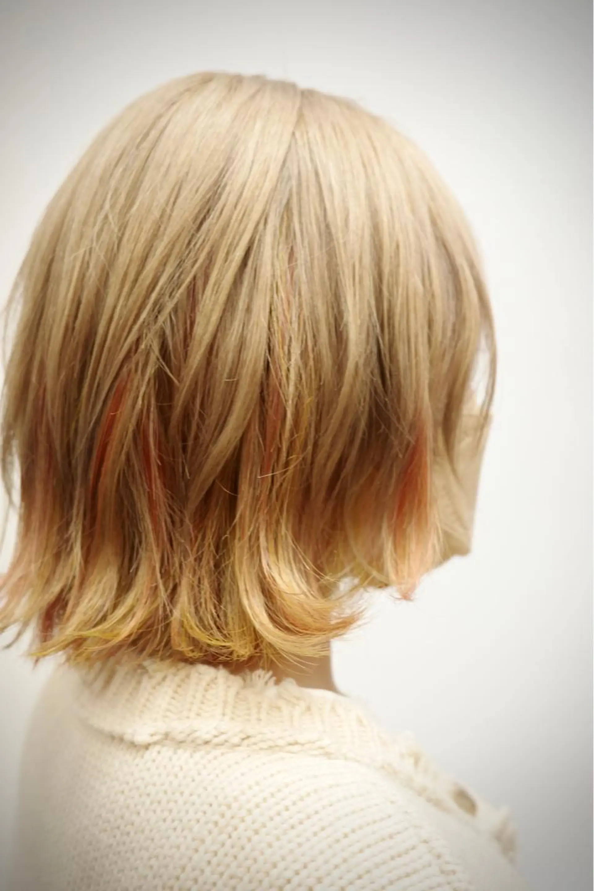 ミディアム カラー ミディアムパーマ バレイヤージュ ブリーチ ケアブリーチ ダブルカラー KAH所属・Koichi Satoのヘアスタイル