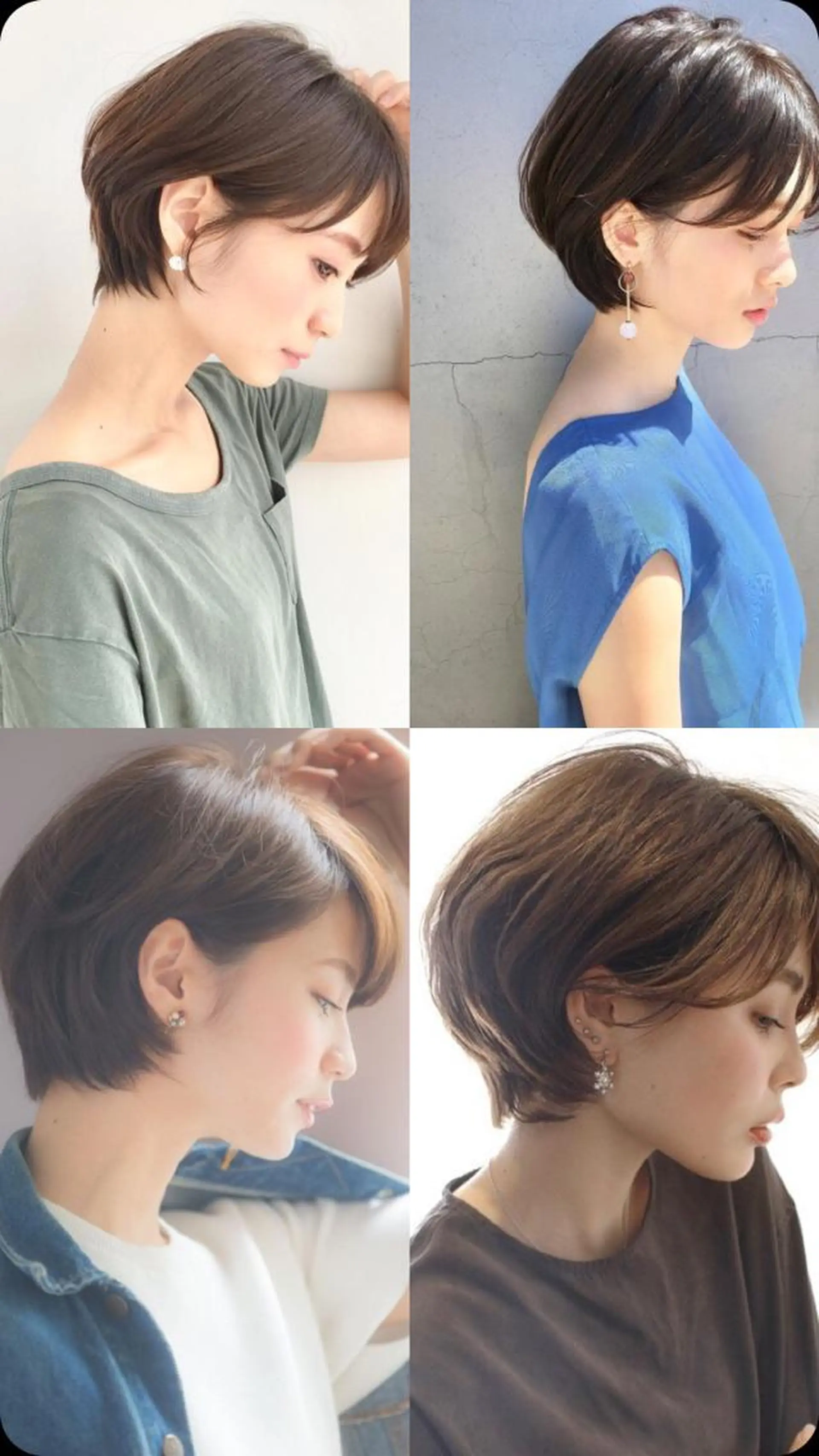 ショート カラー カット トリートメント Chere -rosso-金剛店のヘアスタイル