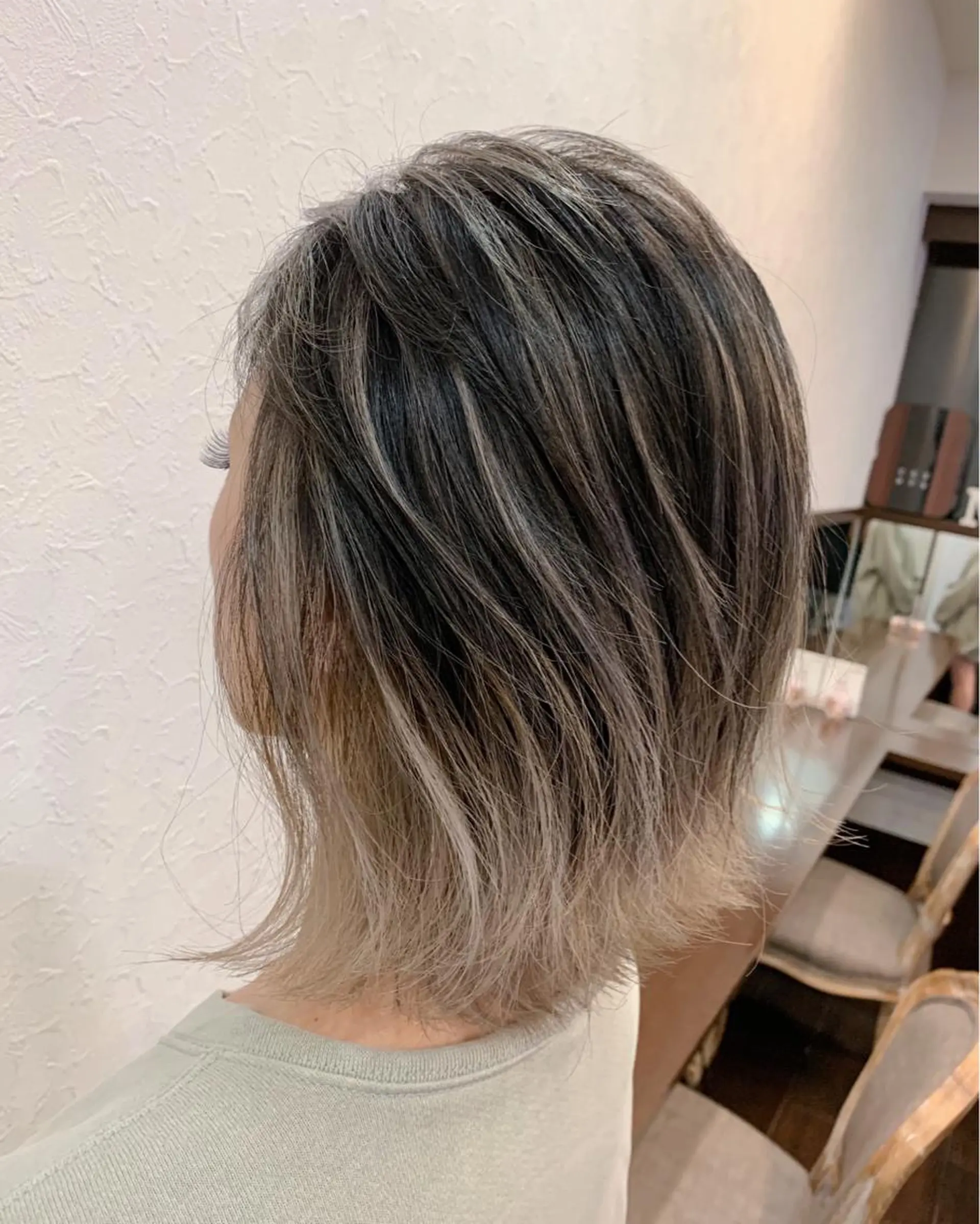 ショート カラー ハイライトカラー メッシュ ハイライト 透明感カラーが 得意です！NAOKIのヘアスタイル
