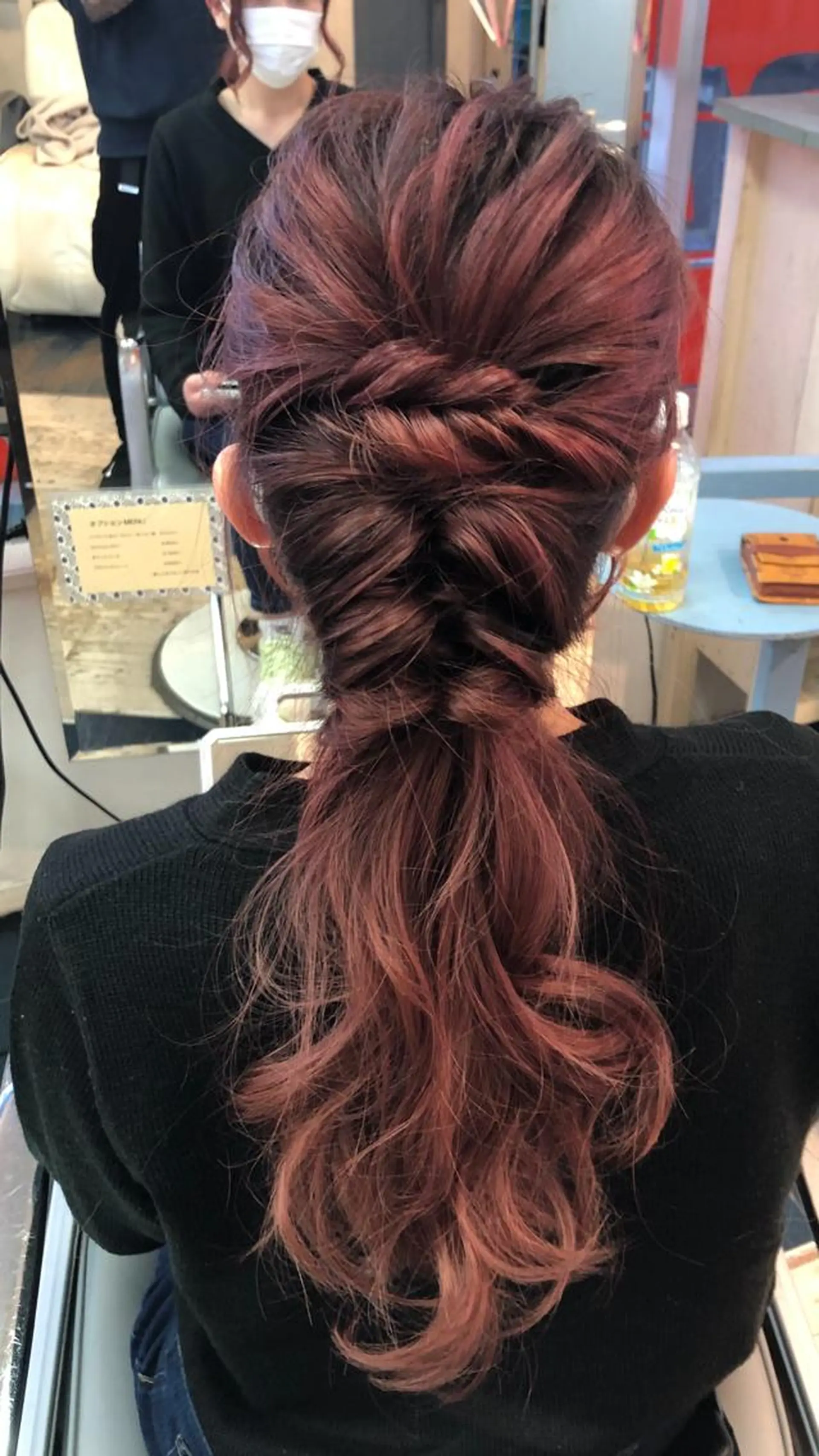 ロング カラー ヘアアレンジ ベージュカラー ブリーチ ピンクカラー ピンクベージュ カット ヘアカラー ROBOT   PLUS所属・大野 悠平のヘアスタイル