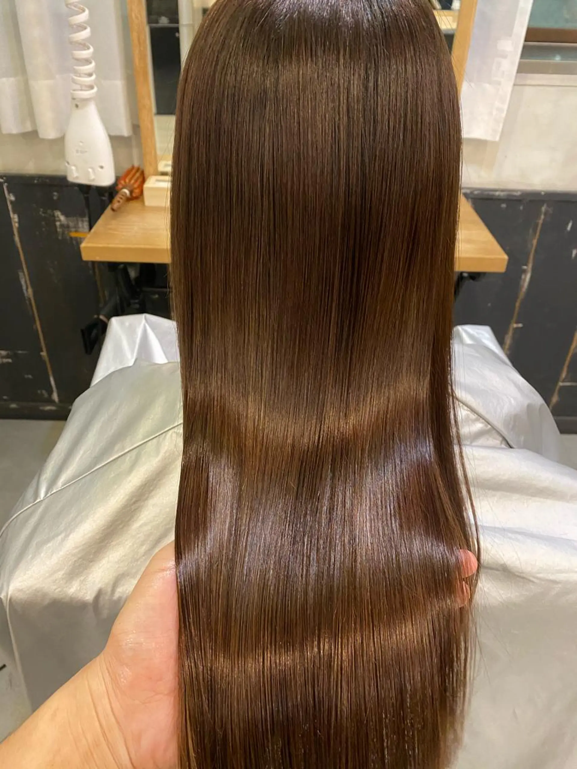 ロング カラー バレイヤージュ ミストバング ブリーチ ケアブリーチ  フェイスフレーミング カット ヘアカラー トリートメント ヘッドスパ AUBE HAIRazul吉祥寺所属・髪質改善✨幹細胞✨ ウルツヤ🌈清水　祥のヘアスタイル