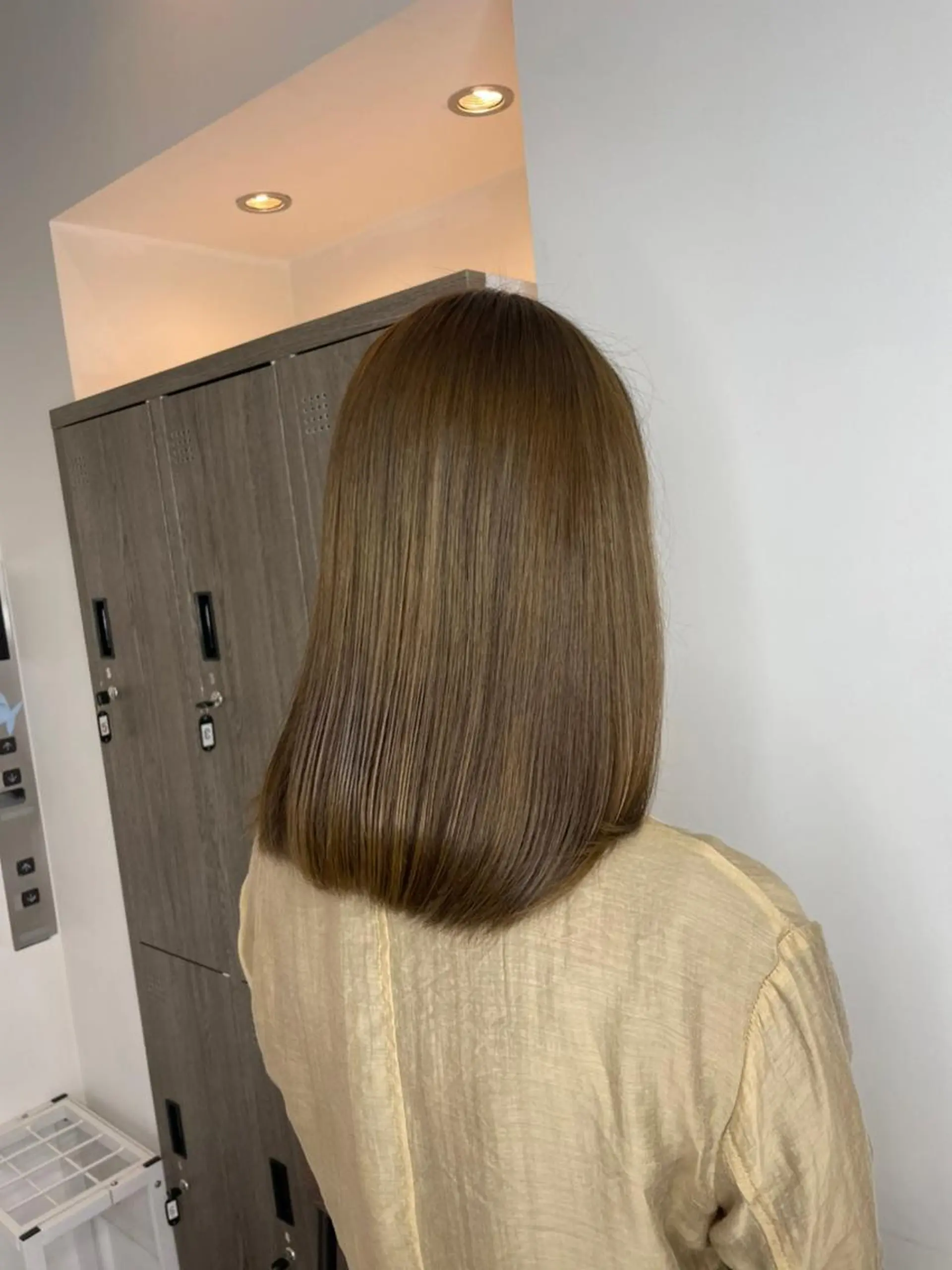 セミロング ヘアアレンジ パーマ カラー セミロングパーマ アディクシーカラー アッシュ バレイヤージュ ミストバング カット ヘアカラー トリートメント 【N°deseo】 吉祥寺のヘアスタイル