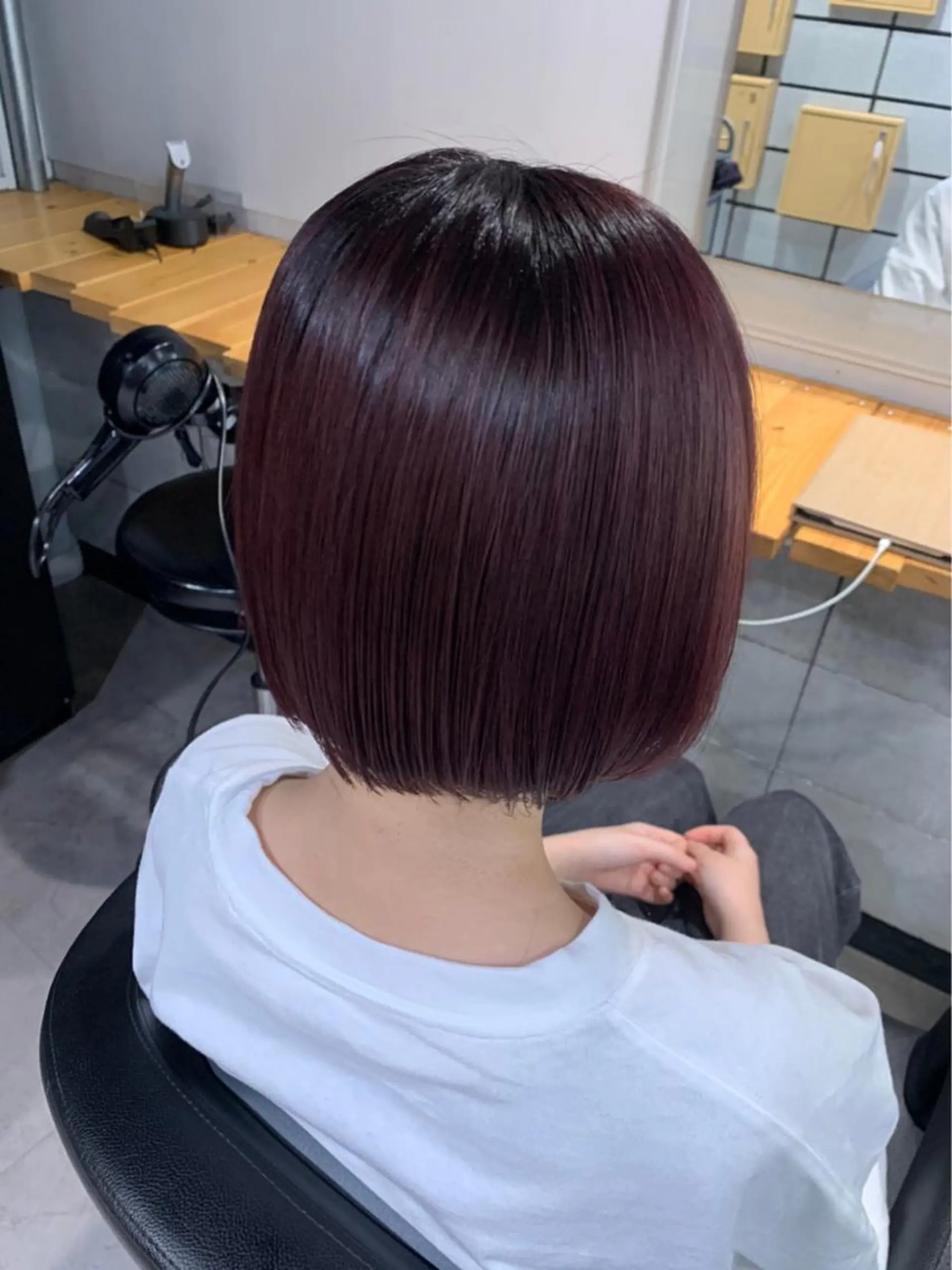 ショート カラー 💗レイヤーショート ボブ艶髪/竜也💗のヘアスタイル