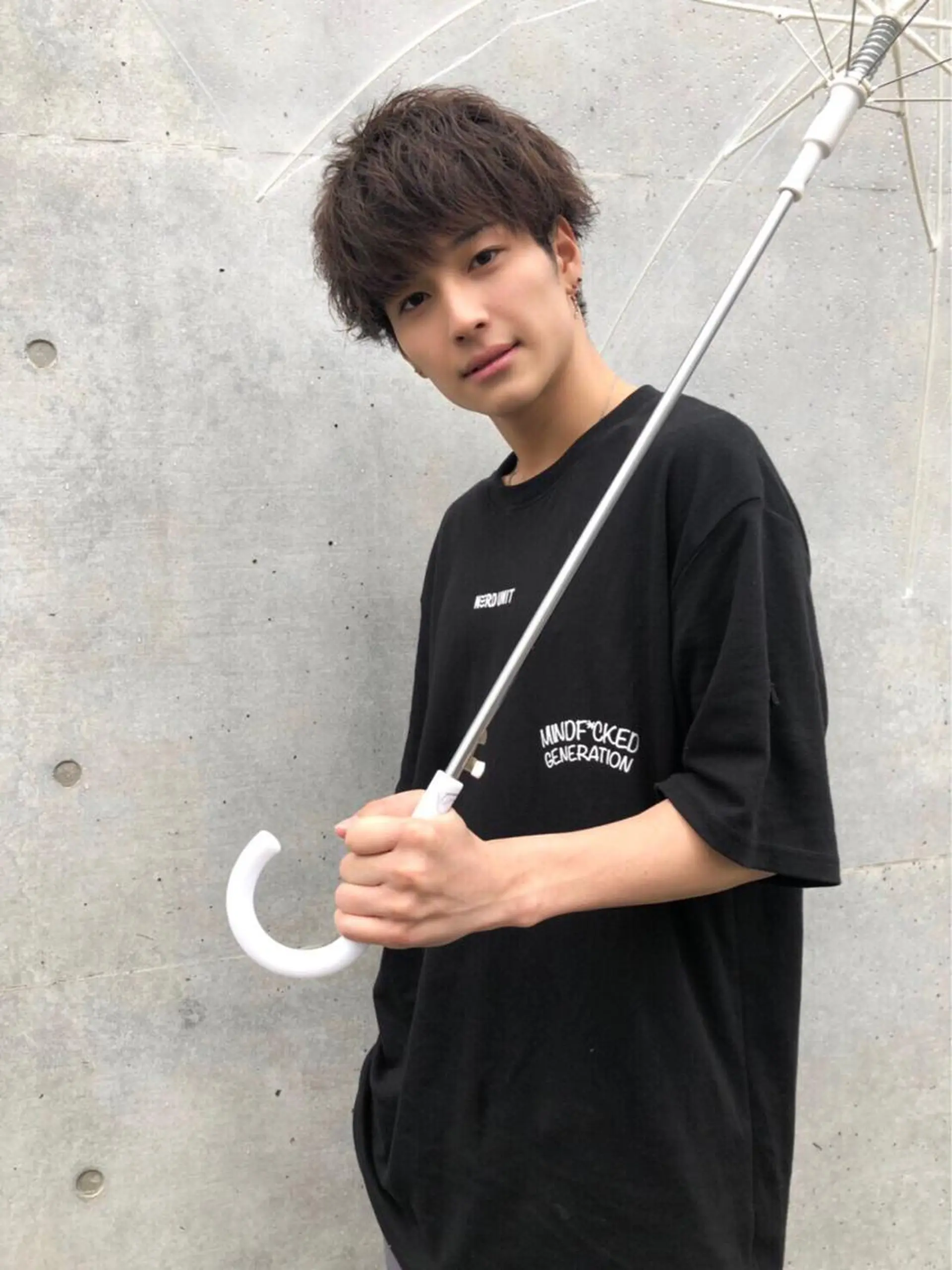 セミロング カラー ヘアアレンジ ヘアカラー トリートメント ヘッドスパ ヘアセット ✨【公式】渋谷メンズ サロン BLUCK✨のヘアスタイル