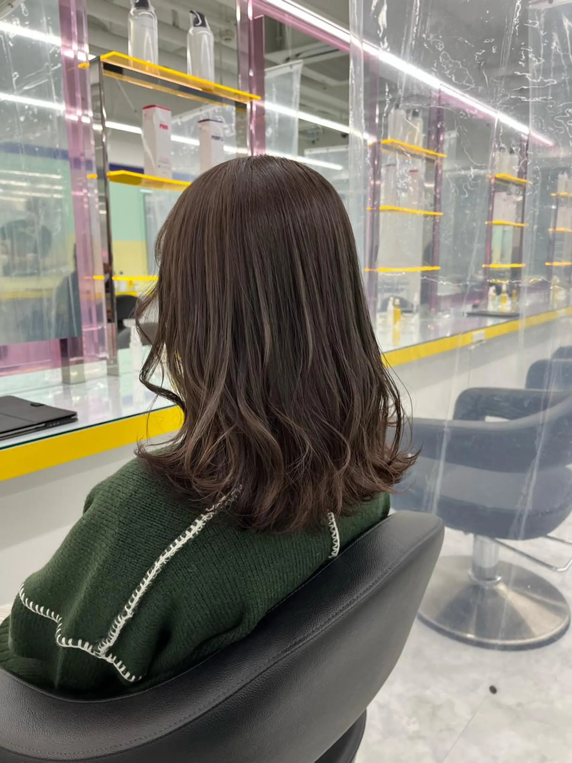 セミロング ヘアカラー トリートメント I S所属・🌿透明感カラー‪ 縮毛矯正✨かずきのヘアスタイル