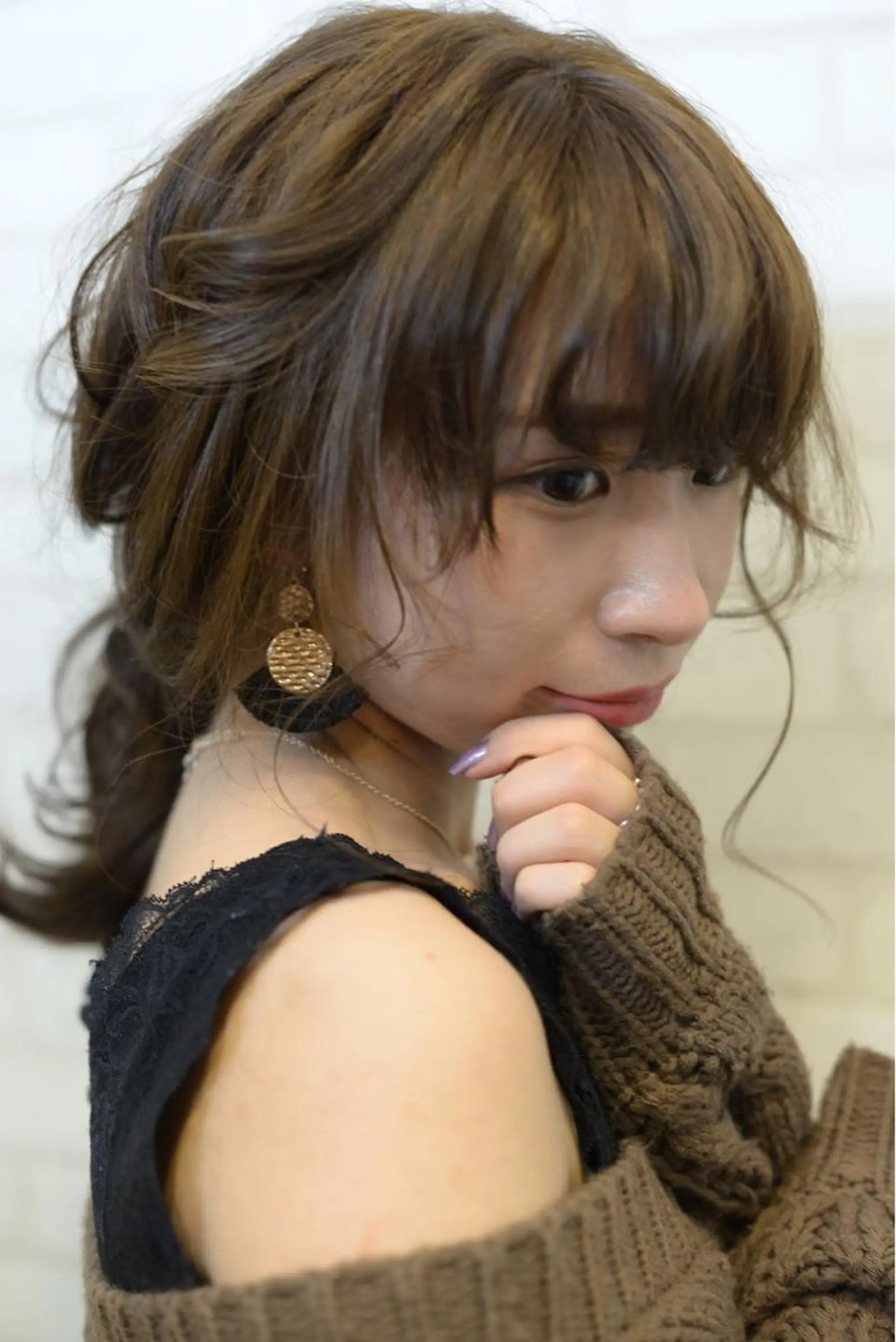 ミディアム カラー パーマ ヘアアレンジ メンズ キッズ ネイル マツエク・マツパ カット ヘアカラー トリートメント premier modelsのヘアスタイル