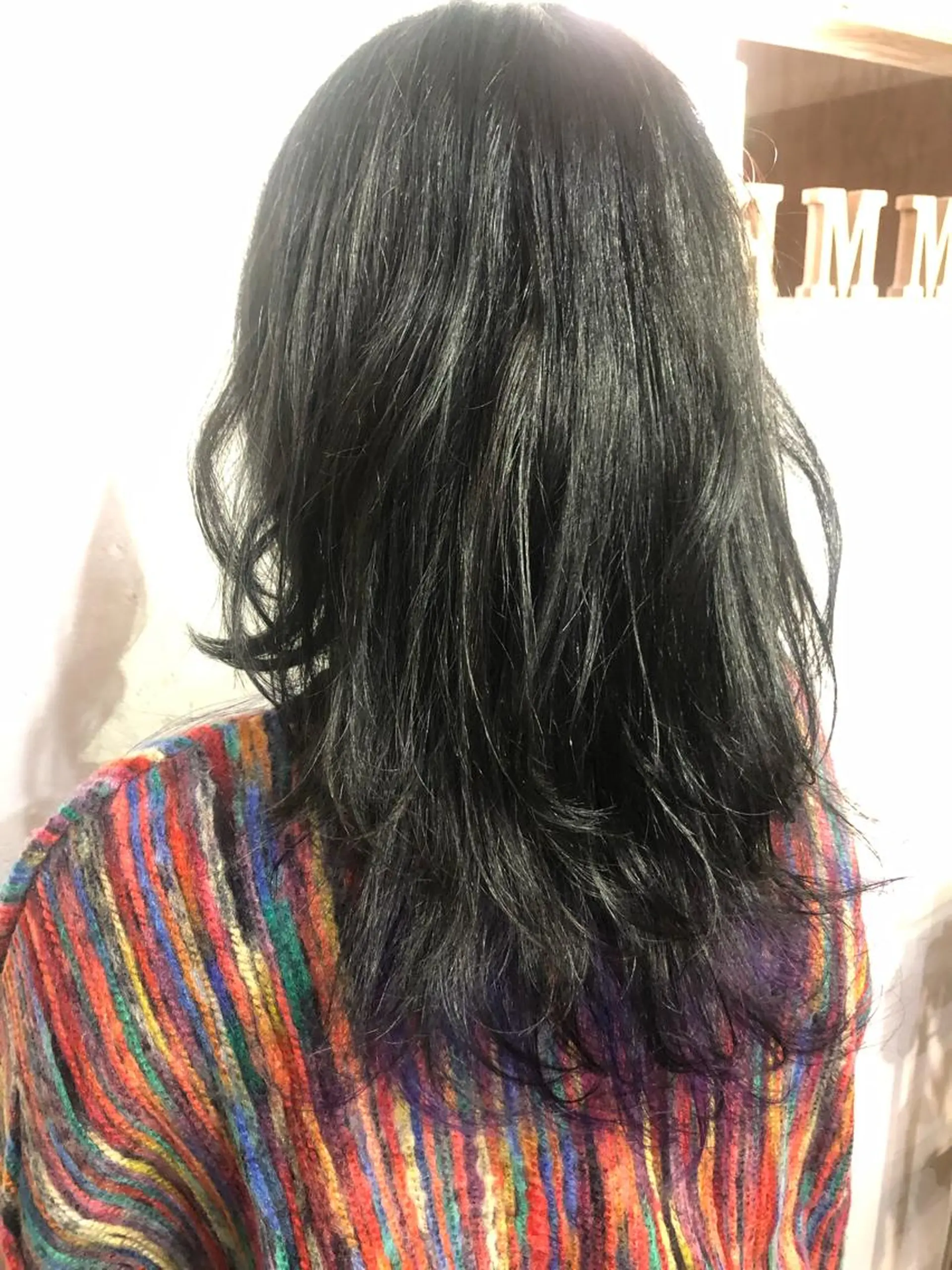 セミロング カラー パープルカラー ウルフカット 🌸髪質改善特化🌸 店長　ゆうやのヘアスタイル