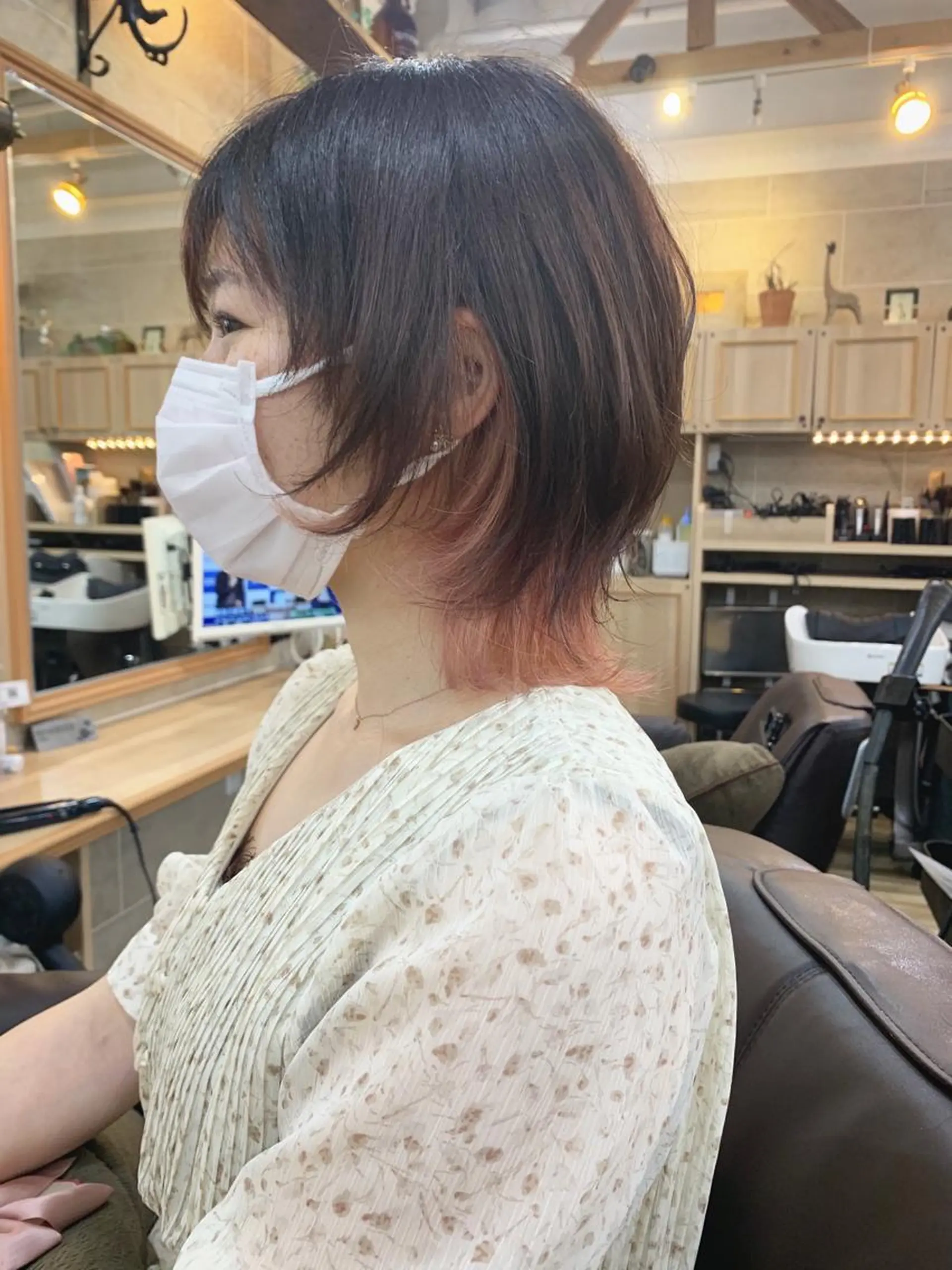 ショート ウルフカット カット ヘアカラー トリートメント 平尾 拓也のヘアスタイル
