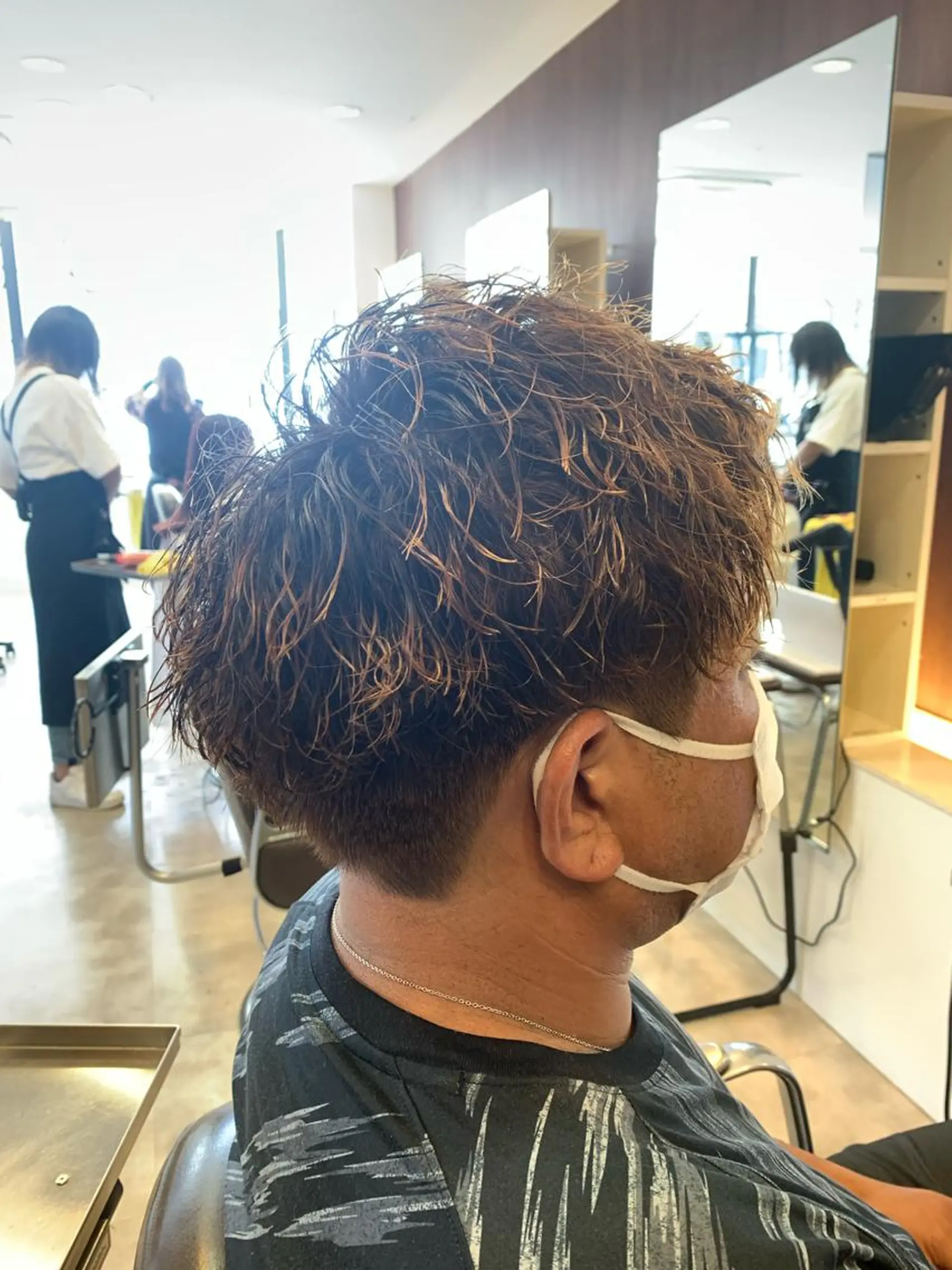 ショート メンズ メンズパーマ/難波/ 心斎橋　室園亮佑のヘアスタイル