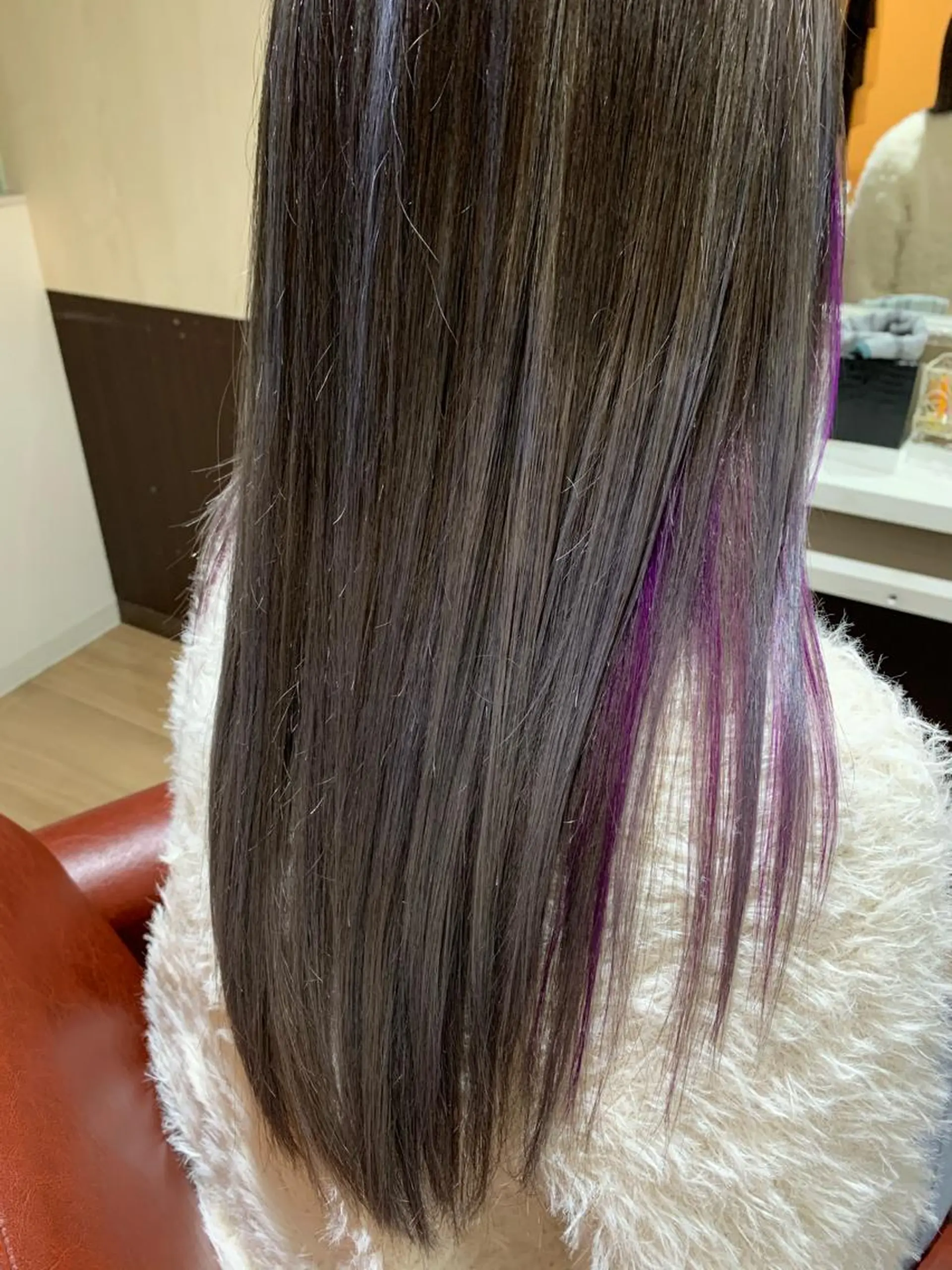 ロング カラー ヘアアレンジ グラデーションカラー パープルカラー シルバー hair & spa Nalu所属・hair & spa Naluのヘアスタイル
