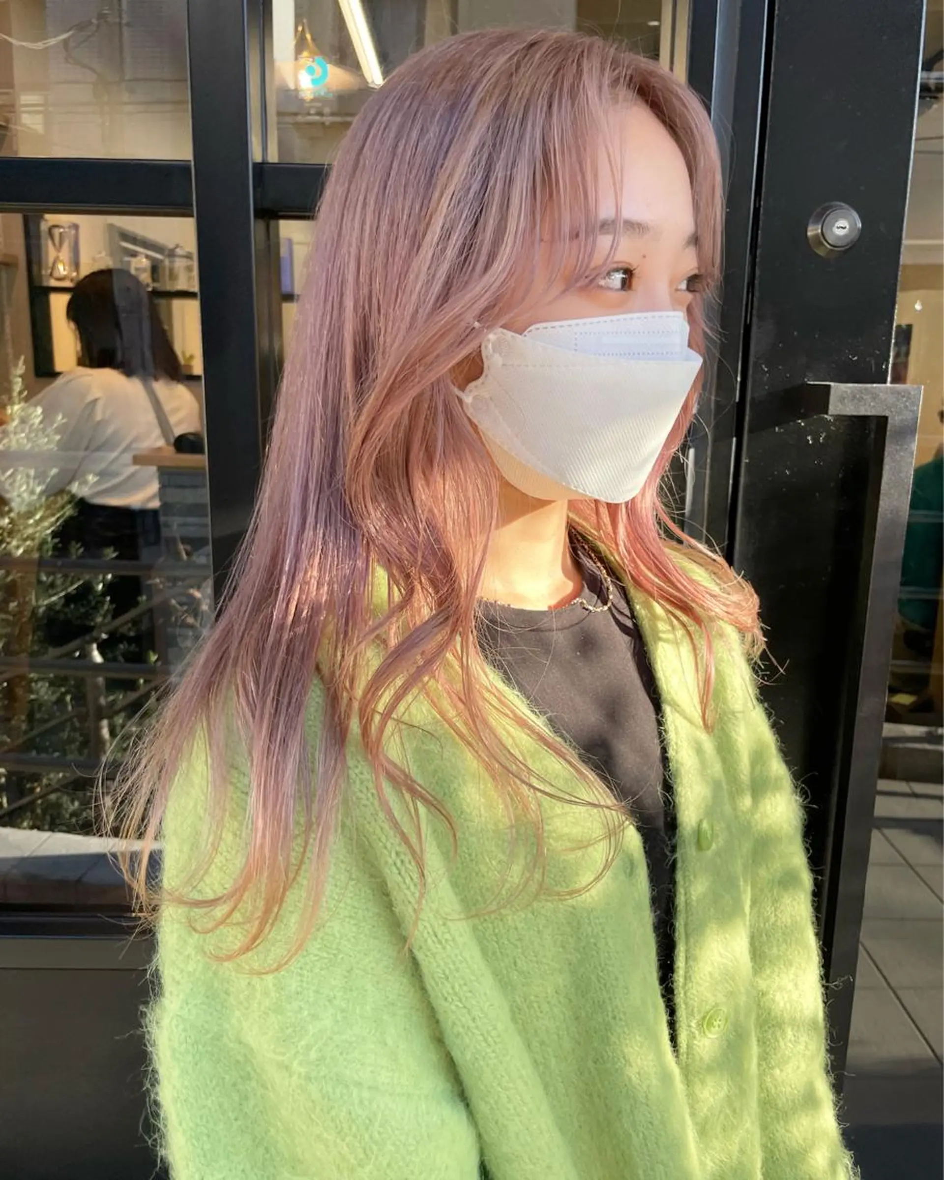 セミロング カラー ベージュカラー ラベンダーカラー ミルクティーベージュ GO TODAY SHAiRE SALON 梅田NU茶屋町店所属・今村彩巴 ボブ/ストレートのヘアスタイル