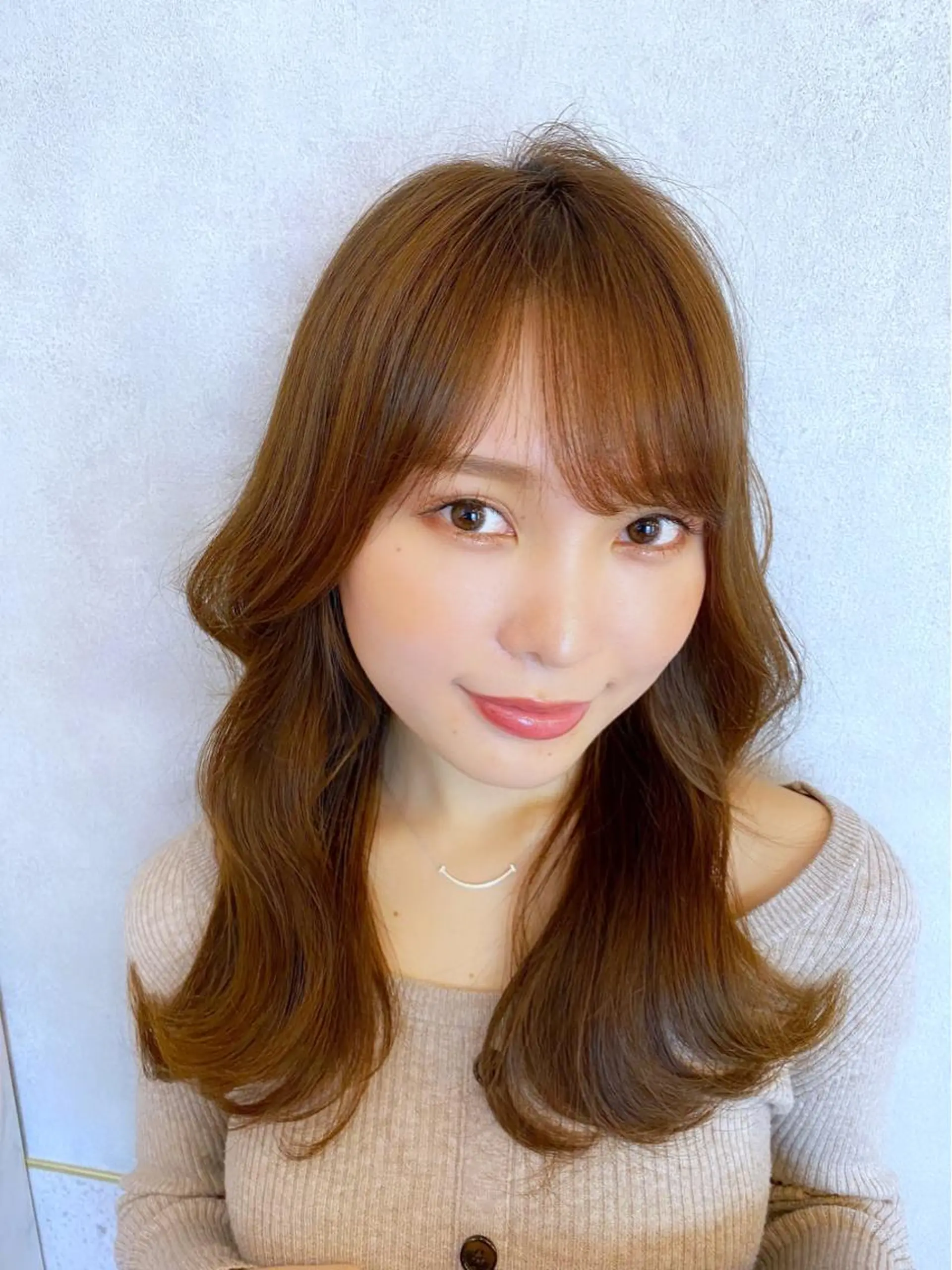 セミロング カラー シールエクステ セミロングパーマ ブリーチ ケアブリーチ ダブルカラー カット ヘアカラー トリートメント 新宿/韓国風レイヤー 髪質改善/渋谷直樹のヘアスタイル