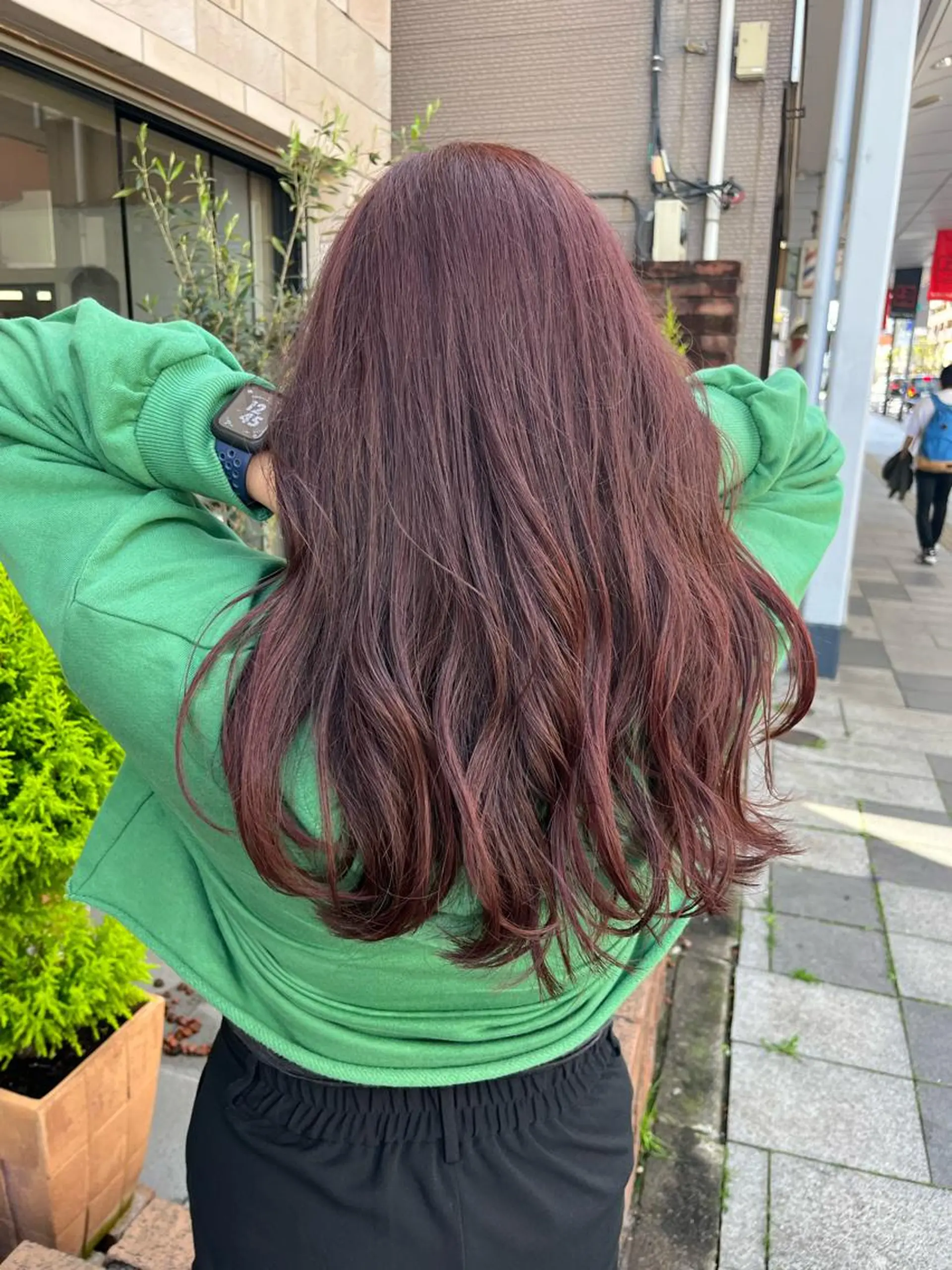 セミロング カラー カシス ヘアカラー トリートメント SHIAN 八王子👼鬼塚さやかのヘアスタイル